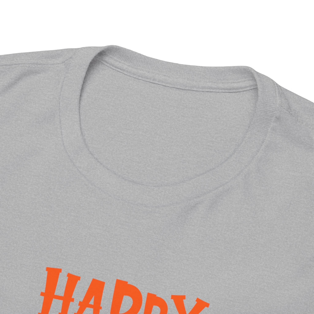 Happy Halloween Ghost Tee, Unisex Cotton T-Shirt, Halloween Apparel, Fall Fashion, Cute Halloween Gift, Ghost Tee