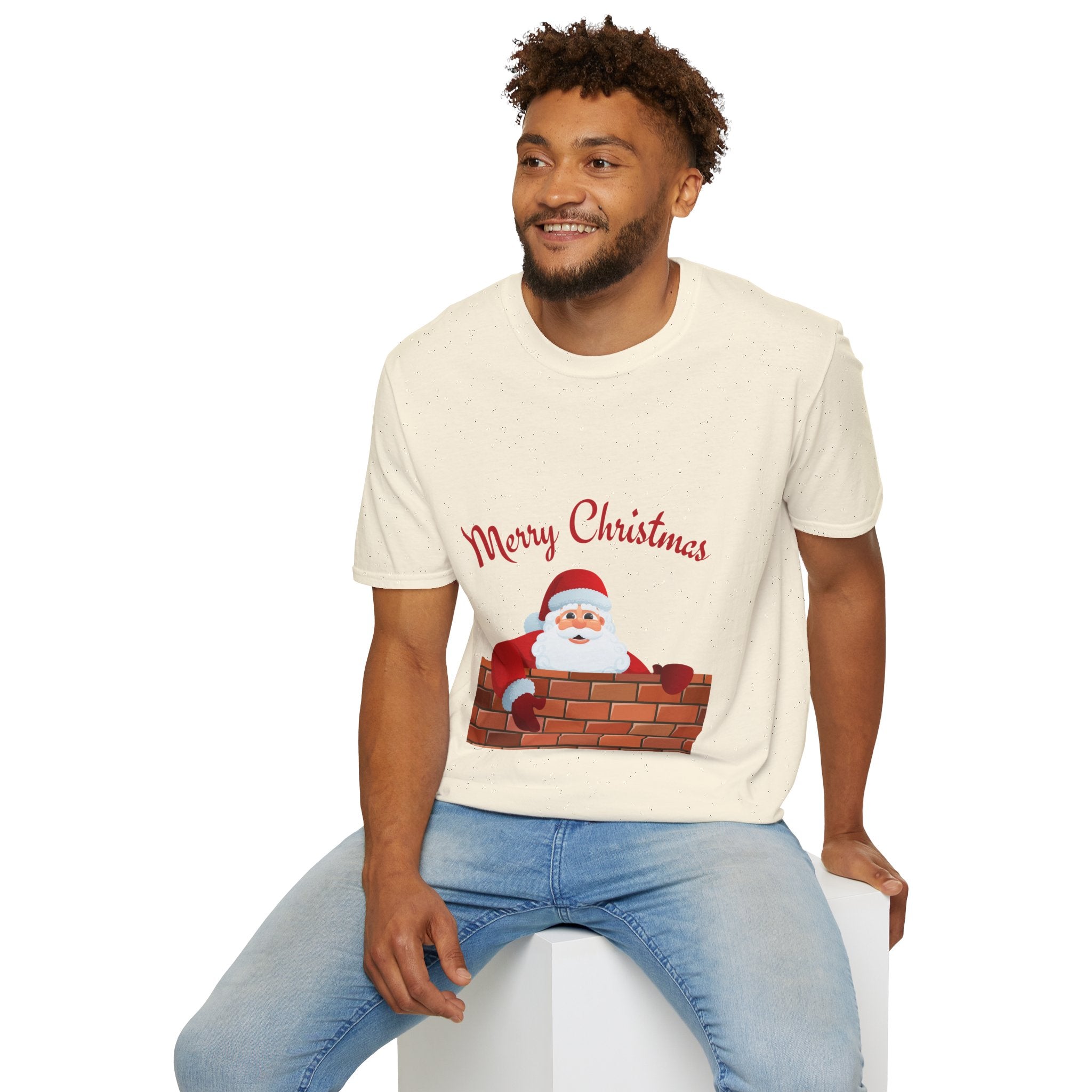 Merry Christmas Santa T-Shirt, Holiday Tee, Unisex Christmas Top, Festive Shirt, Gift for Him/Her, Family Reunion Apparel