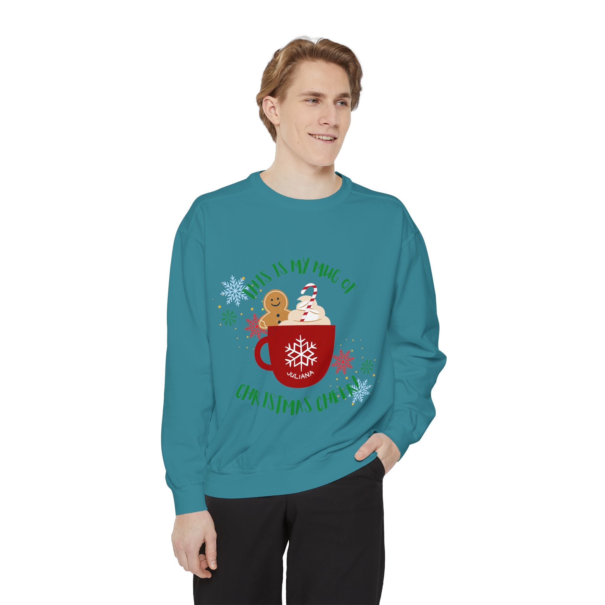 Cozy Holiday Sweatshirt with Festive Mug Design, Christmas Gift, Unisex Sweater, Winter Wardrobe Essential, Cute Holiday Apparel, [...]