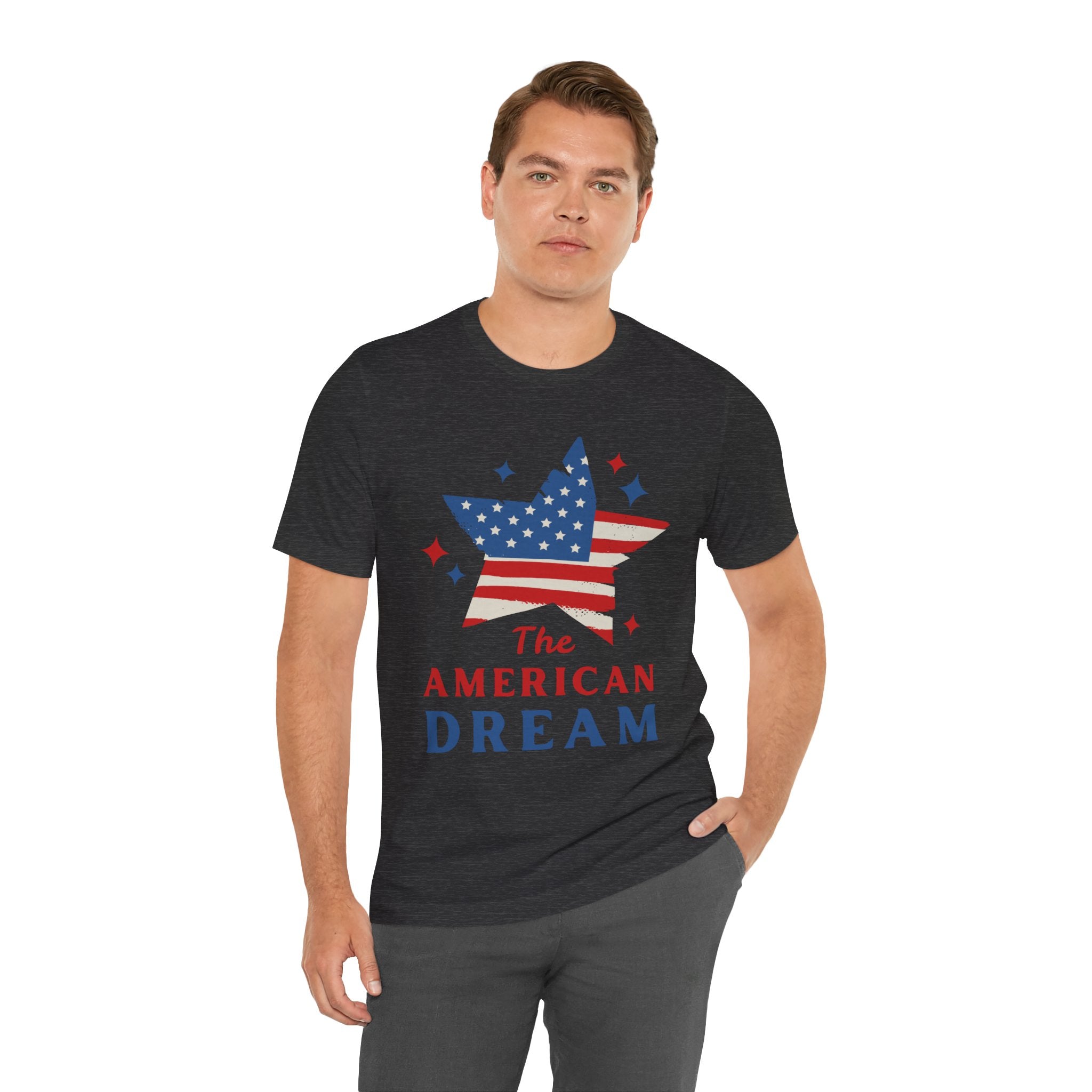 Patriotic T-Shirt, Independence Day Tee, American Dream Shirt, 4th of July Outfit, Stars and Stripes Tee Shirt