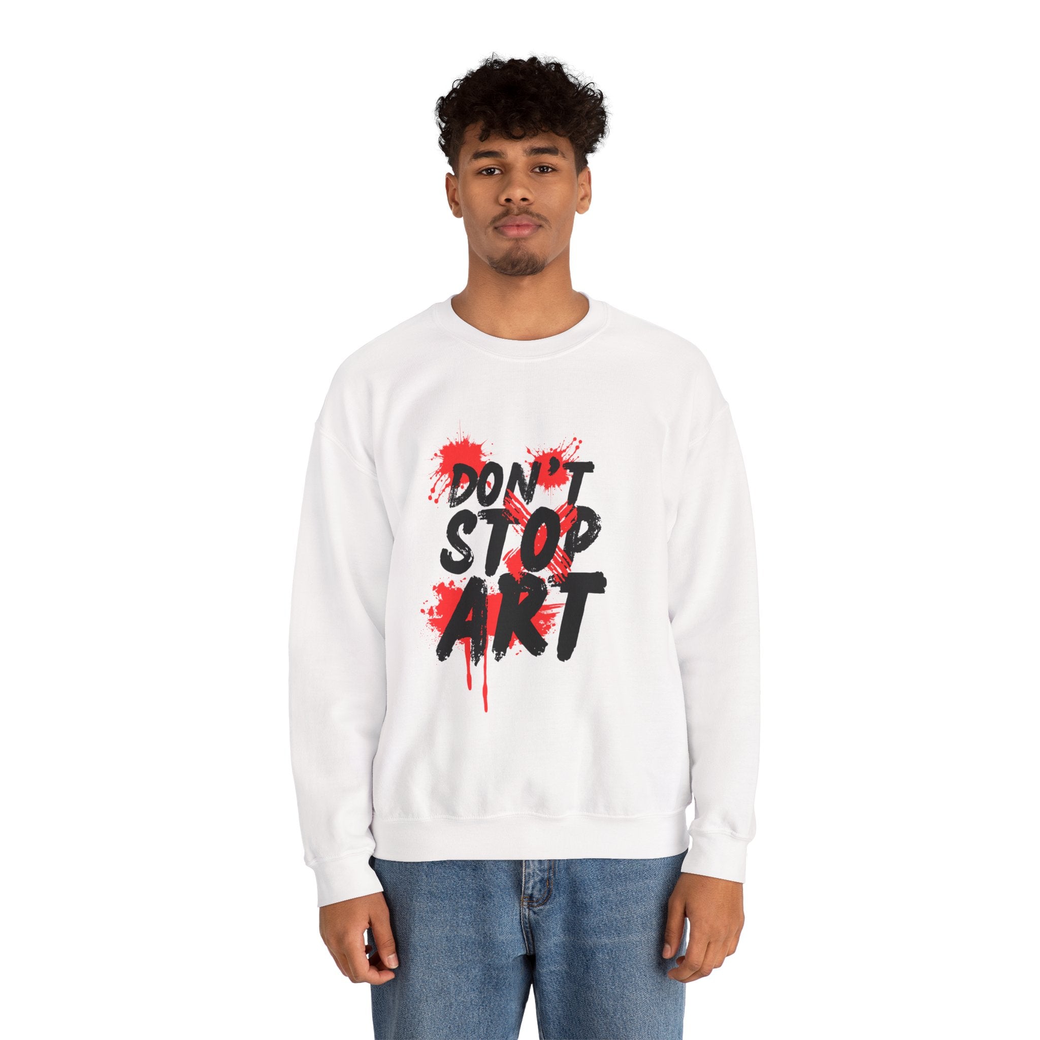 Artistic Crewneck Sweatshirt | Cozy Gift for Artists, Creative Apparel, Unique Statement Piece, Casual Wear, Everyday Comfort