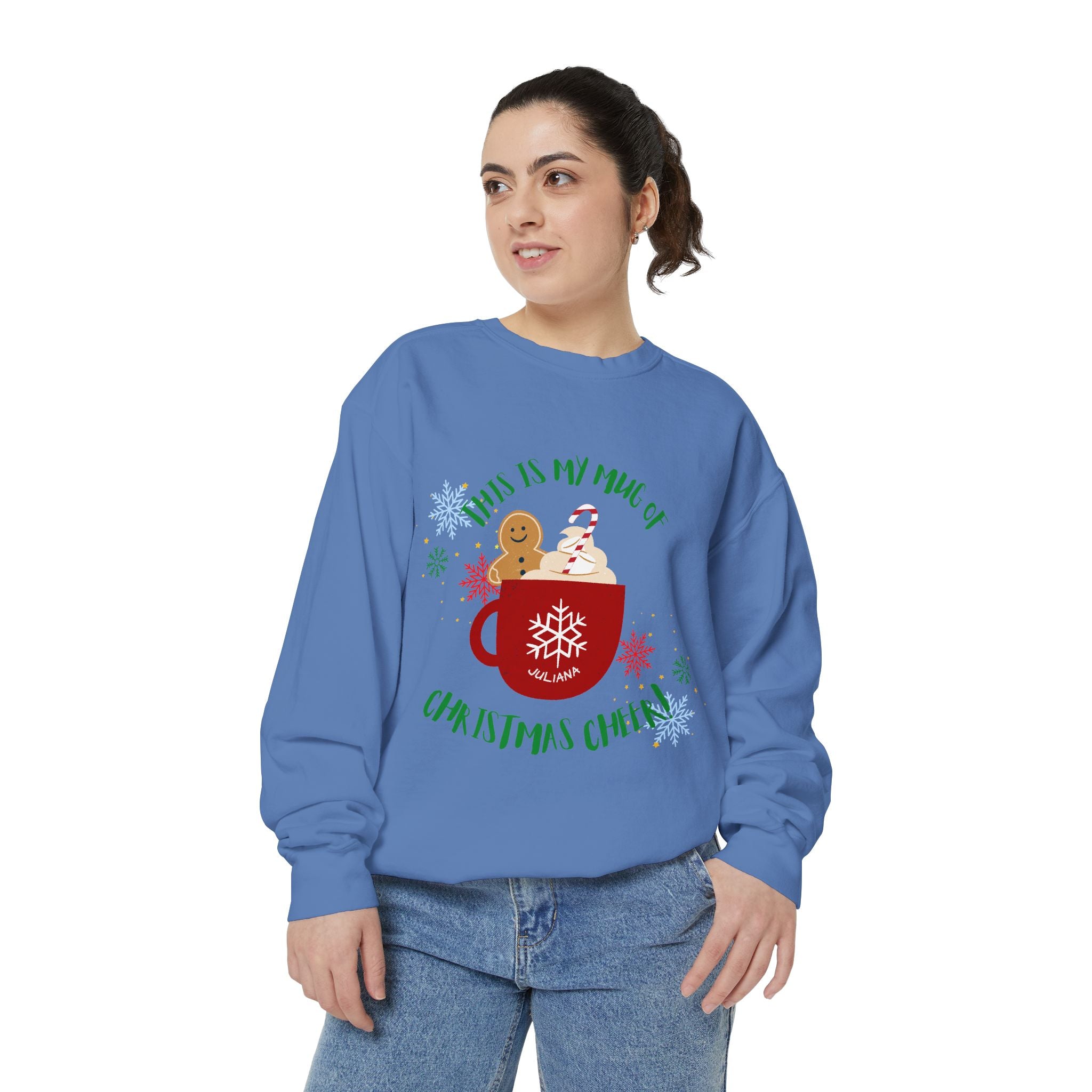 Cozy Holiday Sweatshirt with Festive Mug Design, Christmas Gift, Unisex Sweater, Winter Wardrobe Essential, Cute Holiday Apparel, [...]