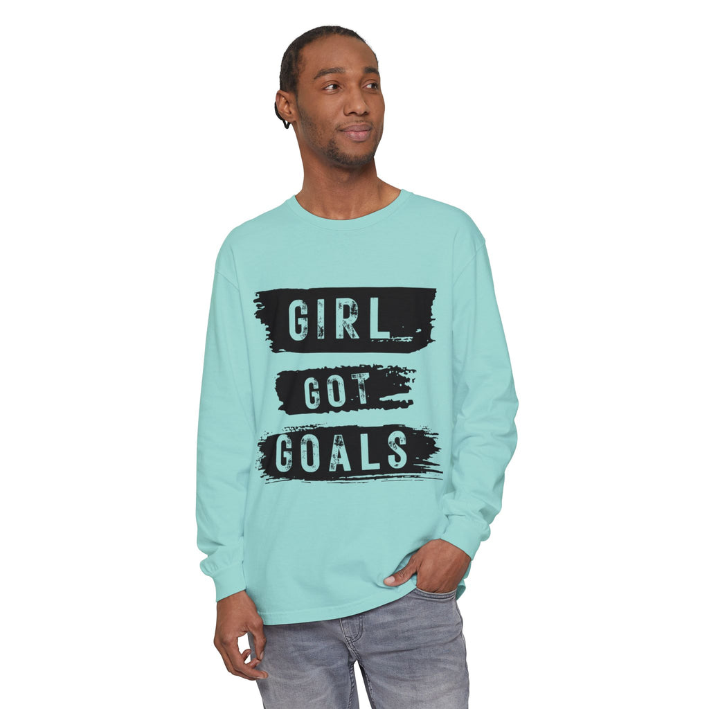 Girl Got Goals Long Sleeve T-Shirt | Motivational Apparel, Unisex Tees, Inspirational Gift, Casual Wear, Trendy Clothing