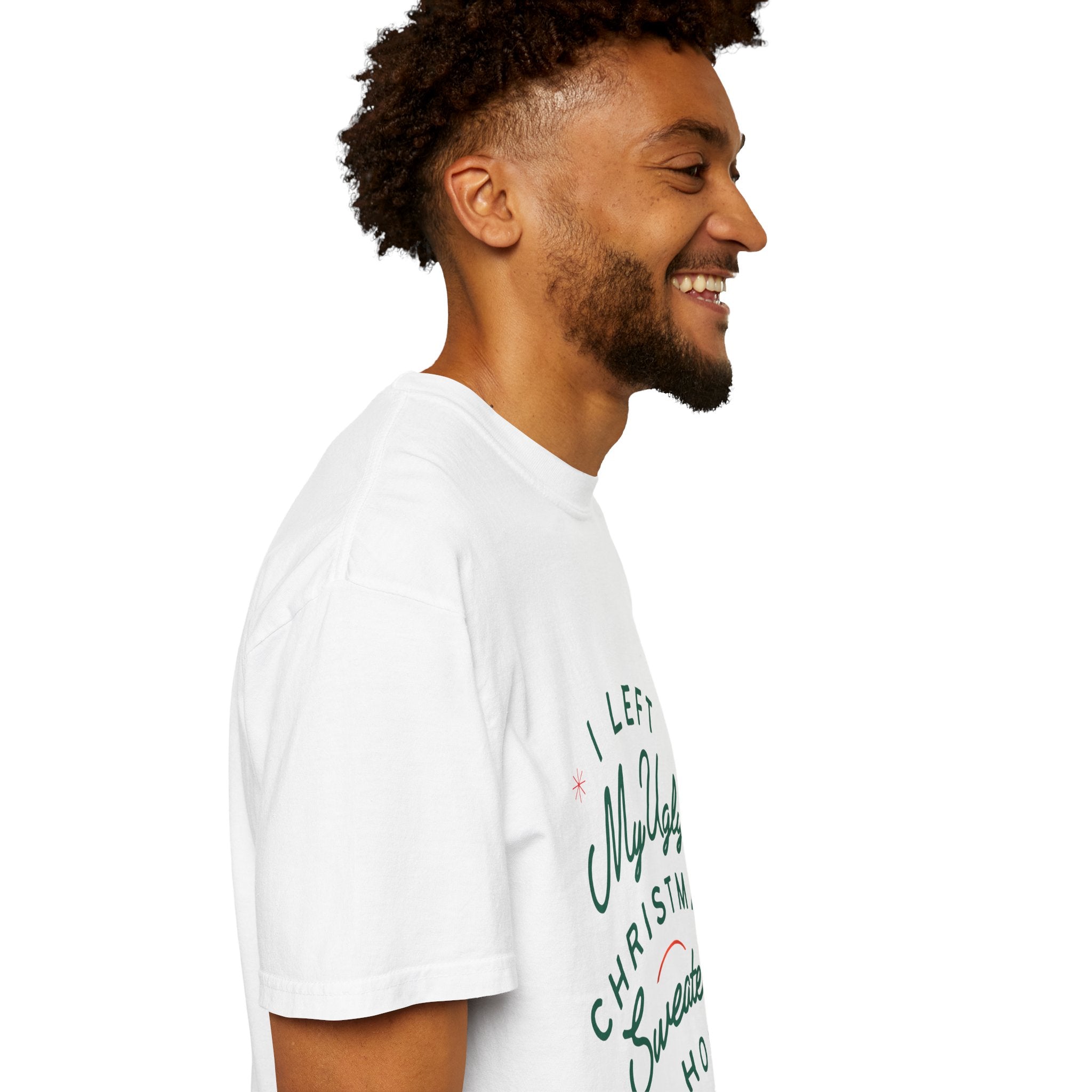 Ugly Christmas Sweater T-Shirt, Fun Holiday Tee, Christmas Gift, Unisex T-Shirt, Festive Party Wear, Family Gathering Shirt