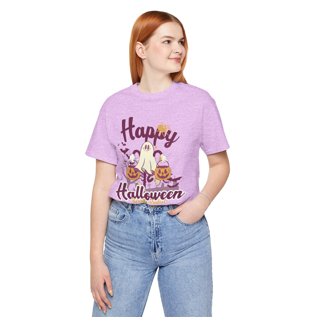 Halloween Unisex T-Shirt, Cute Ghost Tee, Fall Apparel, Kids Halloween Costume, Spooky Season Shirt, Trick or Treat Gift