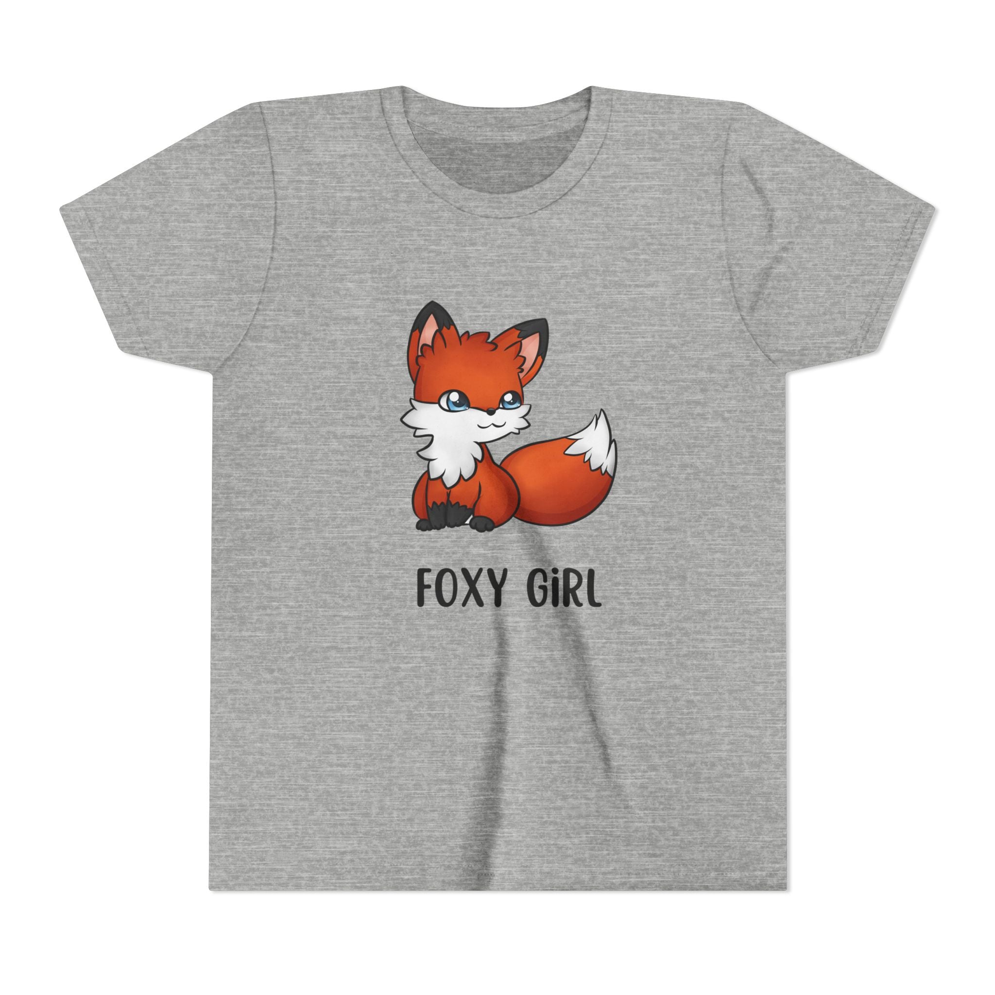 Foxy Girl Youth Tee, Cute Animal Shirt, Kids' Graphic Tee, Fun Fashion, Birthday Gift, Playful Style