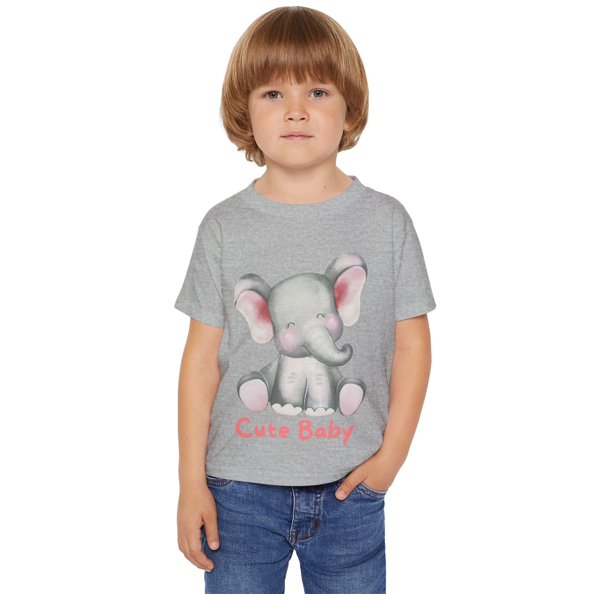Cute Baby Elephant Toddler T-shirt, Preschool, Baby Shower Gift, Toddler Apparel, Kids Birthday, Cute Animal Clothing