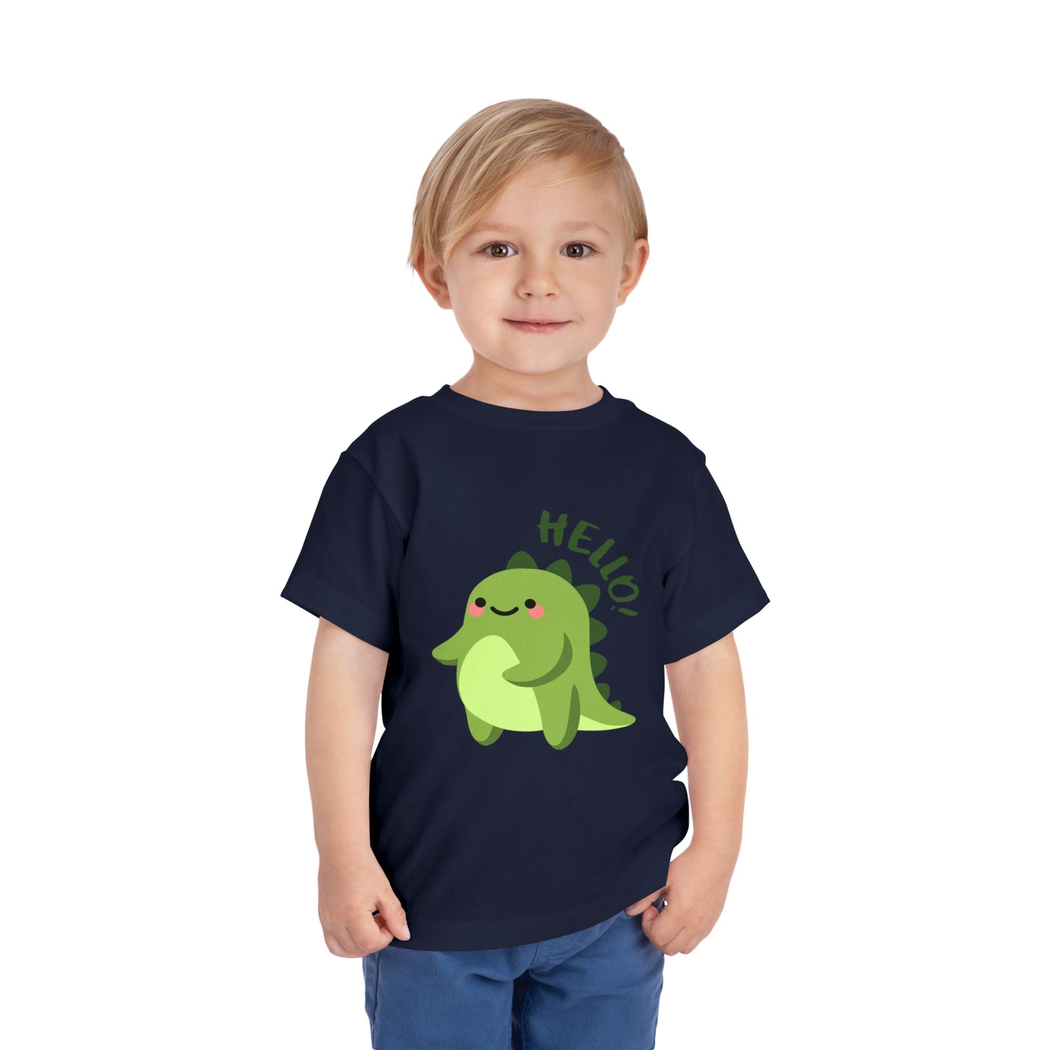 Cute Dinosaur Toddler Tee - Playful Kids Short Sleeve Shirt, Perfect for Gifts, Birthdays, Parties, Everyday Wear