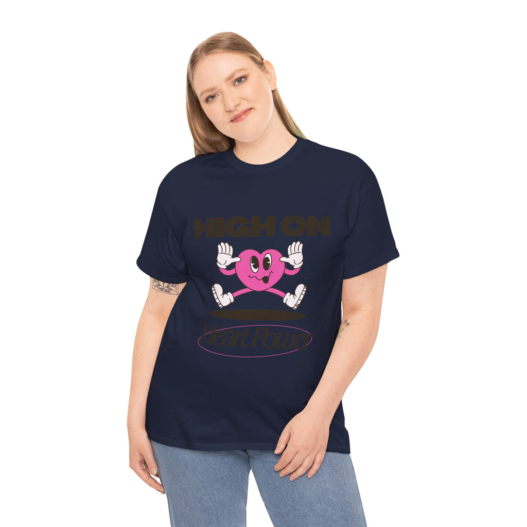Heart Power Unisex T-Shirt Design | Graphic Tee for Men & Women | Streetwear Aesthetic T-Shirt