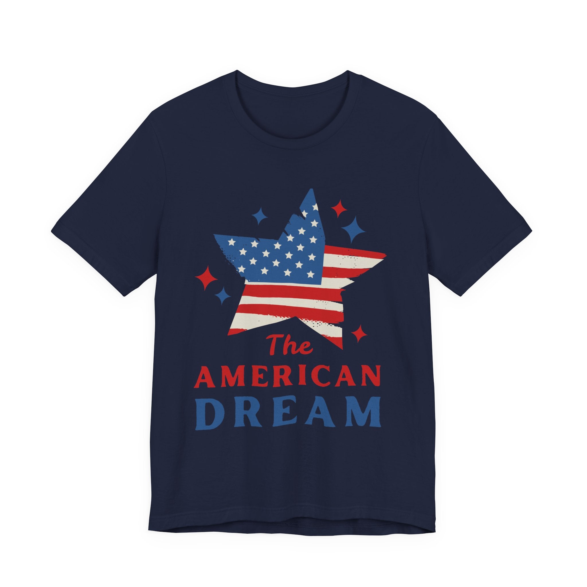 Patriotic T-Shirt, Independence Day Tee, American Dream Shirt, 4th of July Outfit, Stars and Stripes Tee Shirt