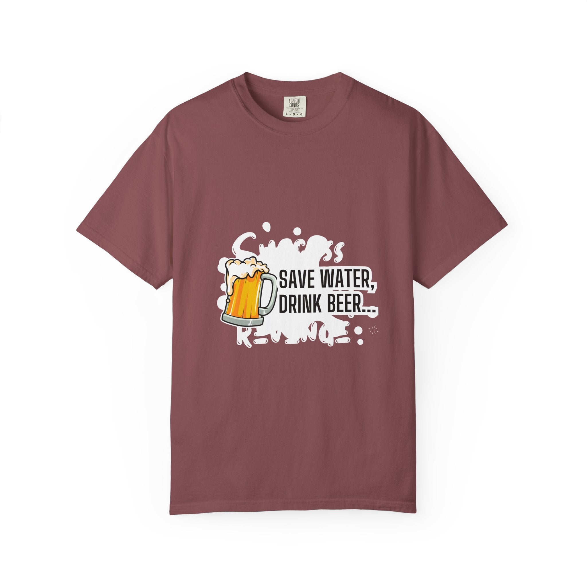 Beer Lovers Unisex T-Shirt, Fun Graphic Tee for Parties, Great Gift for Festivals, Casual Wear for Beer Enthusiasts, Save Water Drink Beer