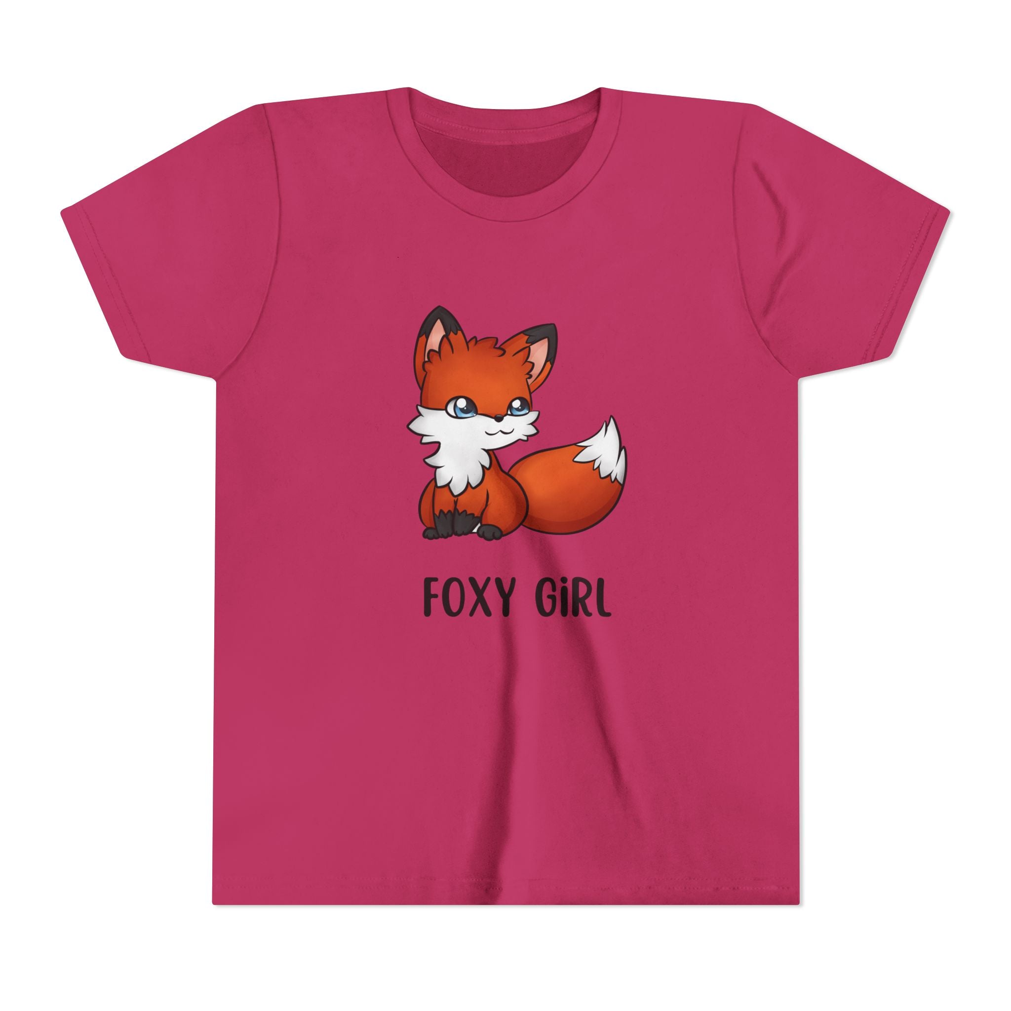 Foxy Girl Youth Tee, Cute Animal Shirt, Kids' Graphic Tee, Fun Fashion, Birthday Gift, Playful Style