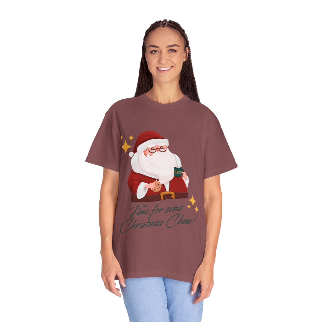 Festive Christmas T-Shirt, Holiday Apparel, Santa Graphic Tee, Unisex Christmas Gift, Seasonal Outfit, Cheerful Holiday Wear