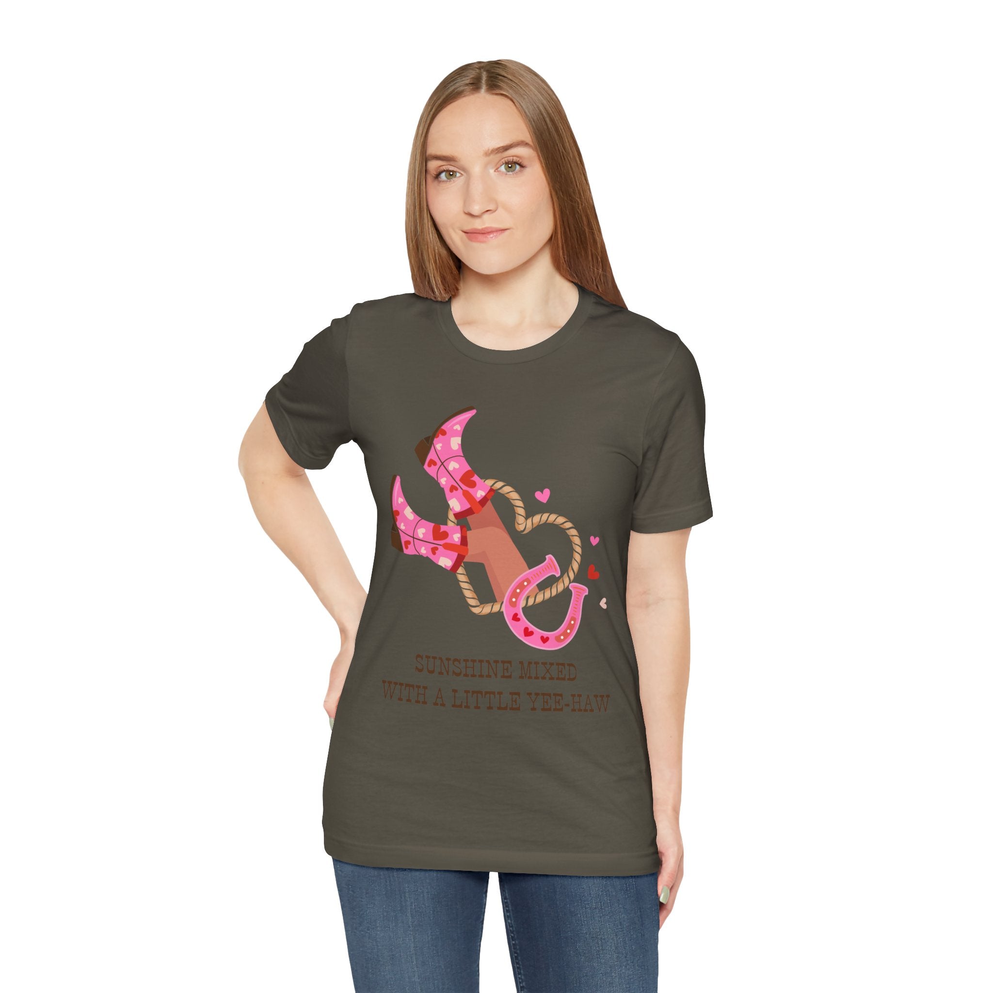Playful Cowboy Graphic Tee - Perfect for Rodeos, Country Concerts, and Summer Gatherings, Casual Wear, Gift for Country Lovers, Fun Outfits