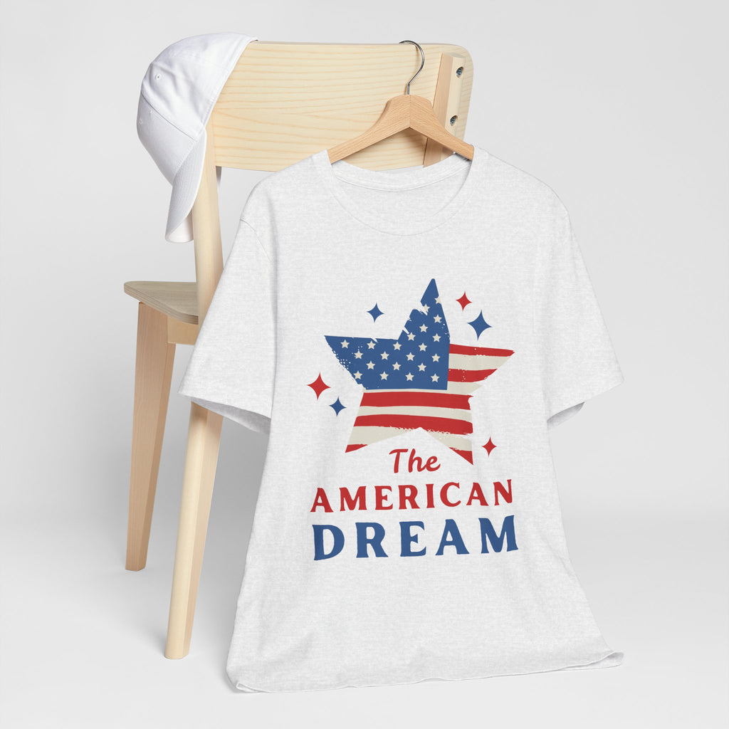 Patriotic T-Shirt, Independence Day Tee, American Dream Shirt, 4th of July Outfit, Stars and Stripes Tee Shirt