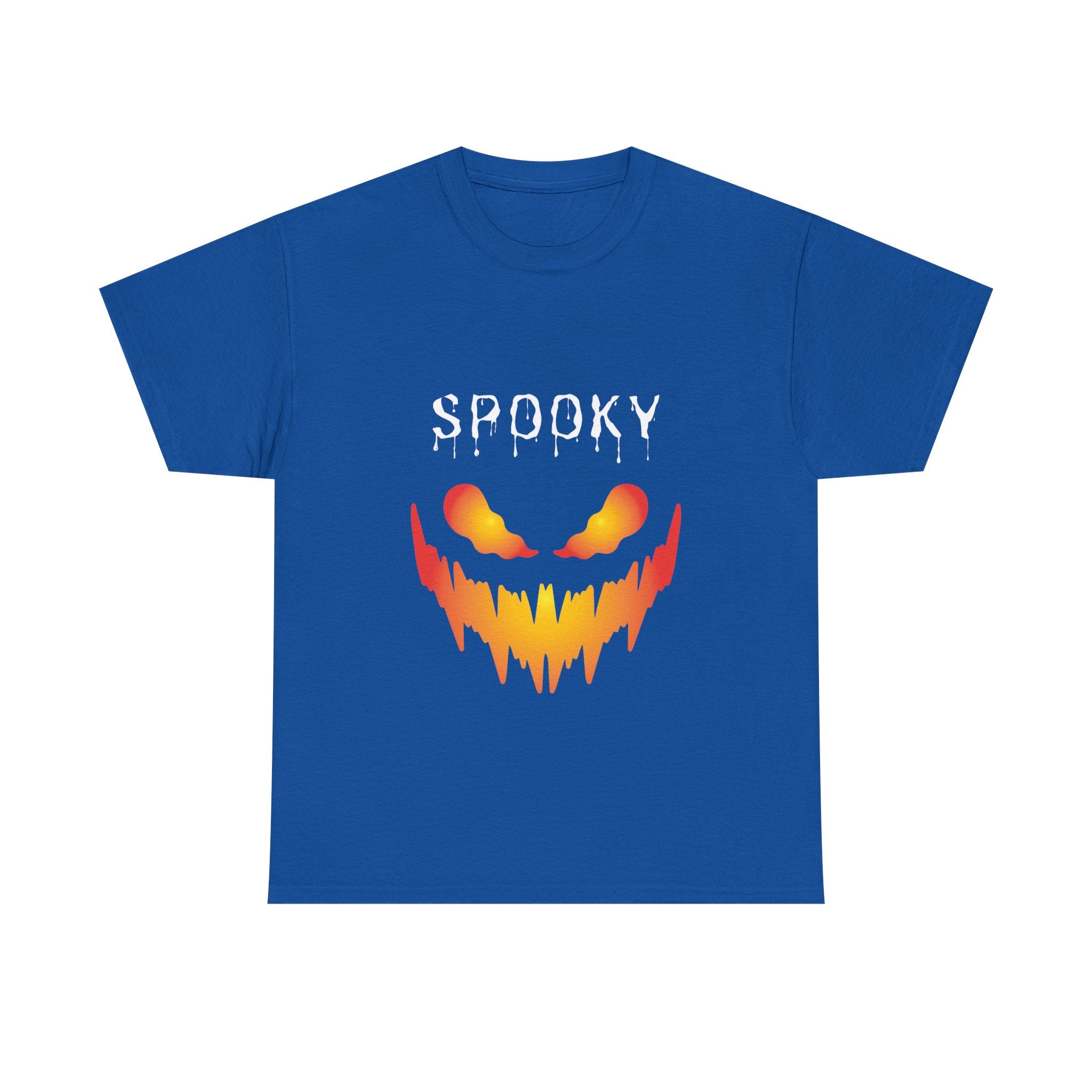 Spooky Unisex Heavy Cotton Tee - Halloween Shirt, Goth Fashion, Casual Wear, Festival Tee, Gift for Horror Fans