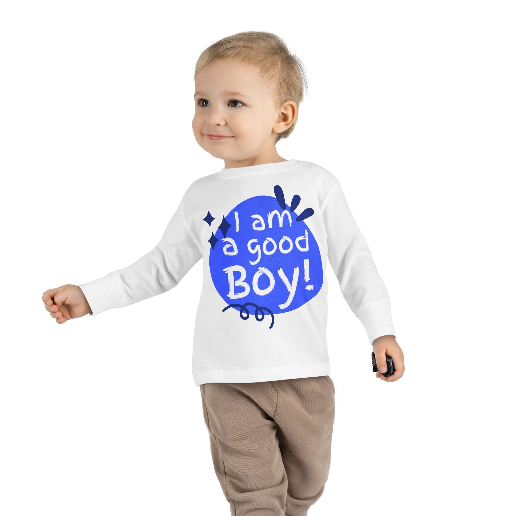 Toddler Long Sleeve Tee | Unisex Kids Shirt | Ring-Spun Cotton | EasyTear Label