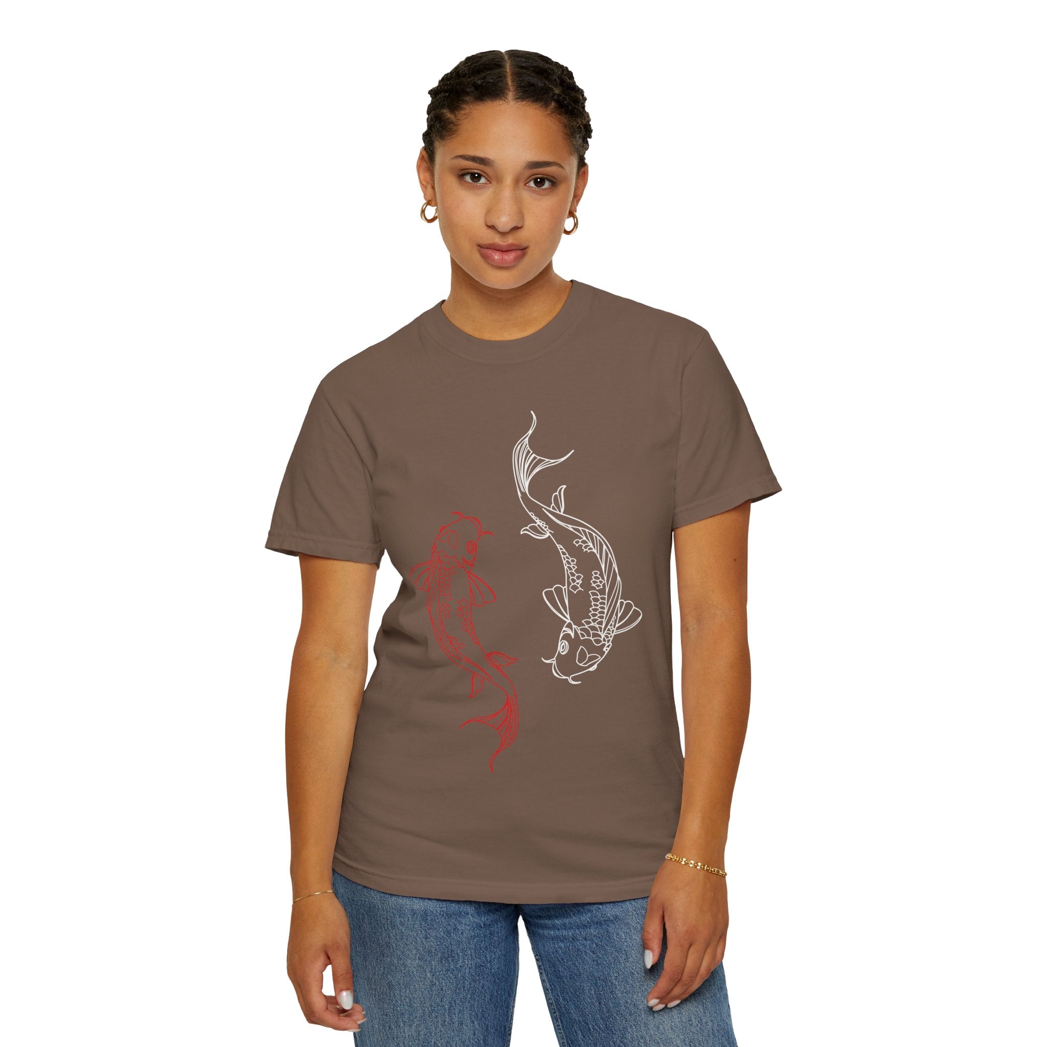 Koi Fish Unisex T-Shirt | Art Tee, Summer Style, Casual Wear, Gift for Nature Lovers, Zen & Peaceful Vibe