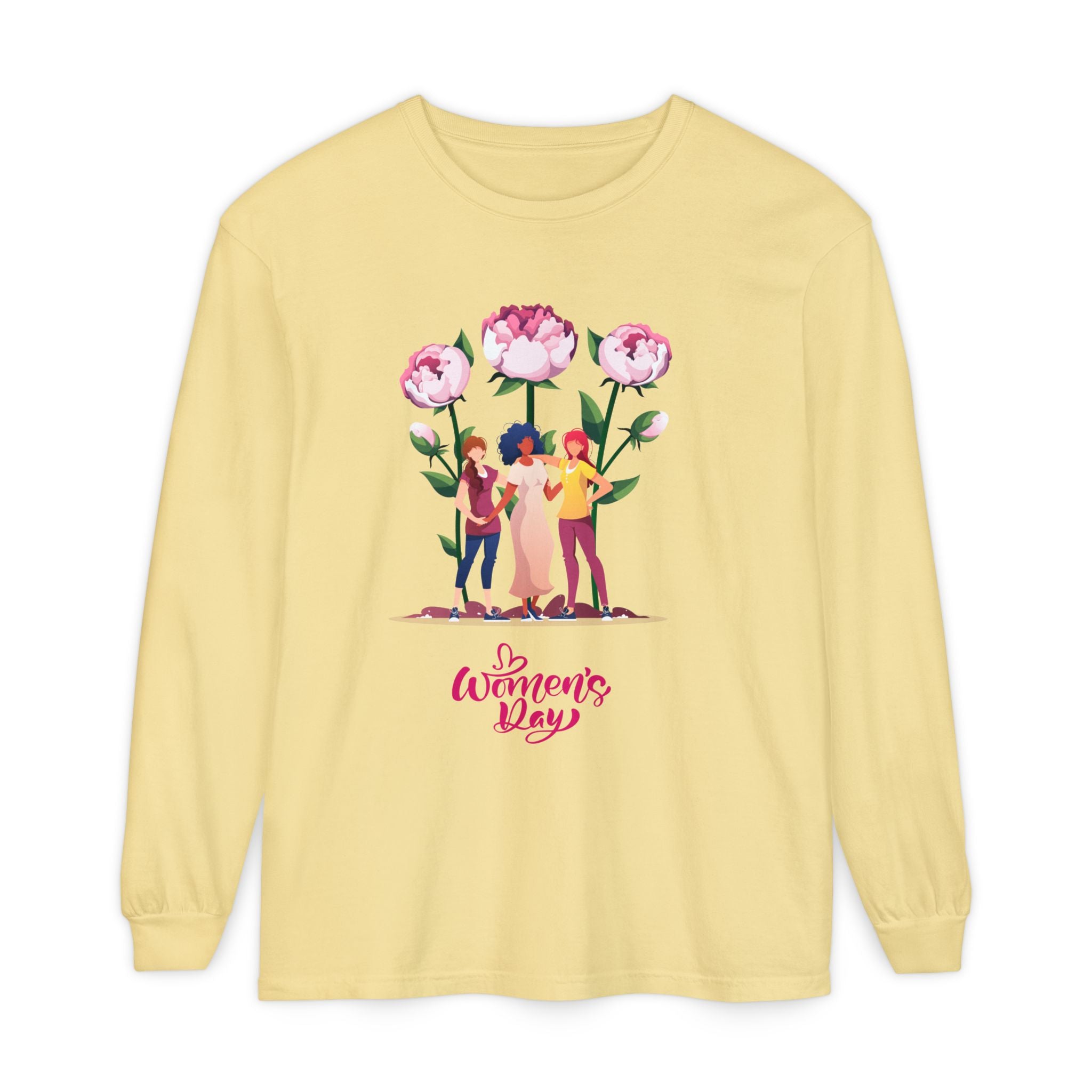 Womens Day Long Sleeve T-Shirt, Feminist Apparel, Gift for Her, Casual Wear, Women's Empowerment Tee, Spring Fashion