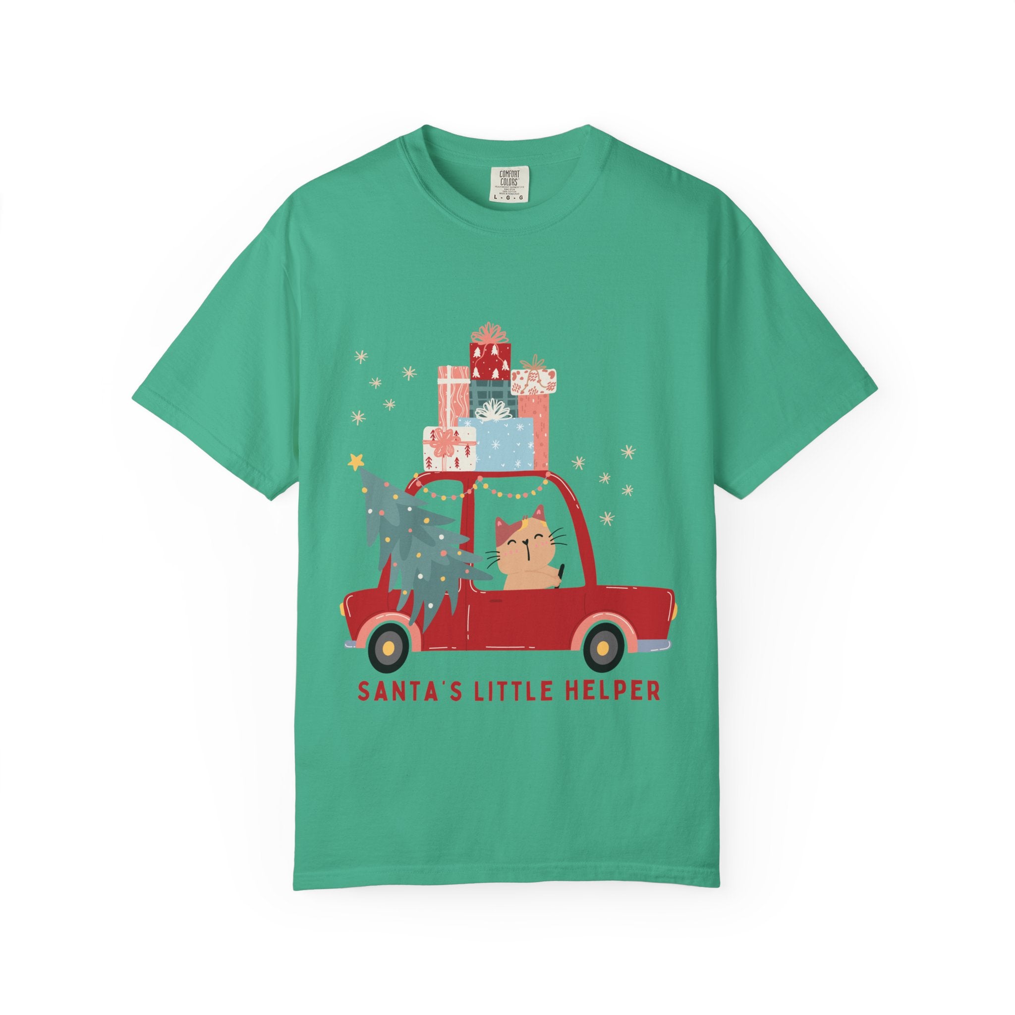 Santa's Little Helper T-Shirt, Unisex Holiday Tee, Christmas Gift, Cute Festive Top, Winter Apparel, Family Matching Shirt