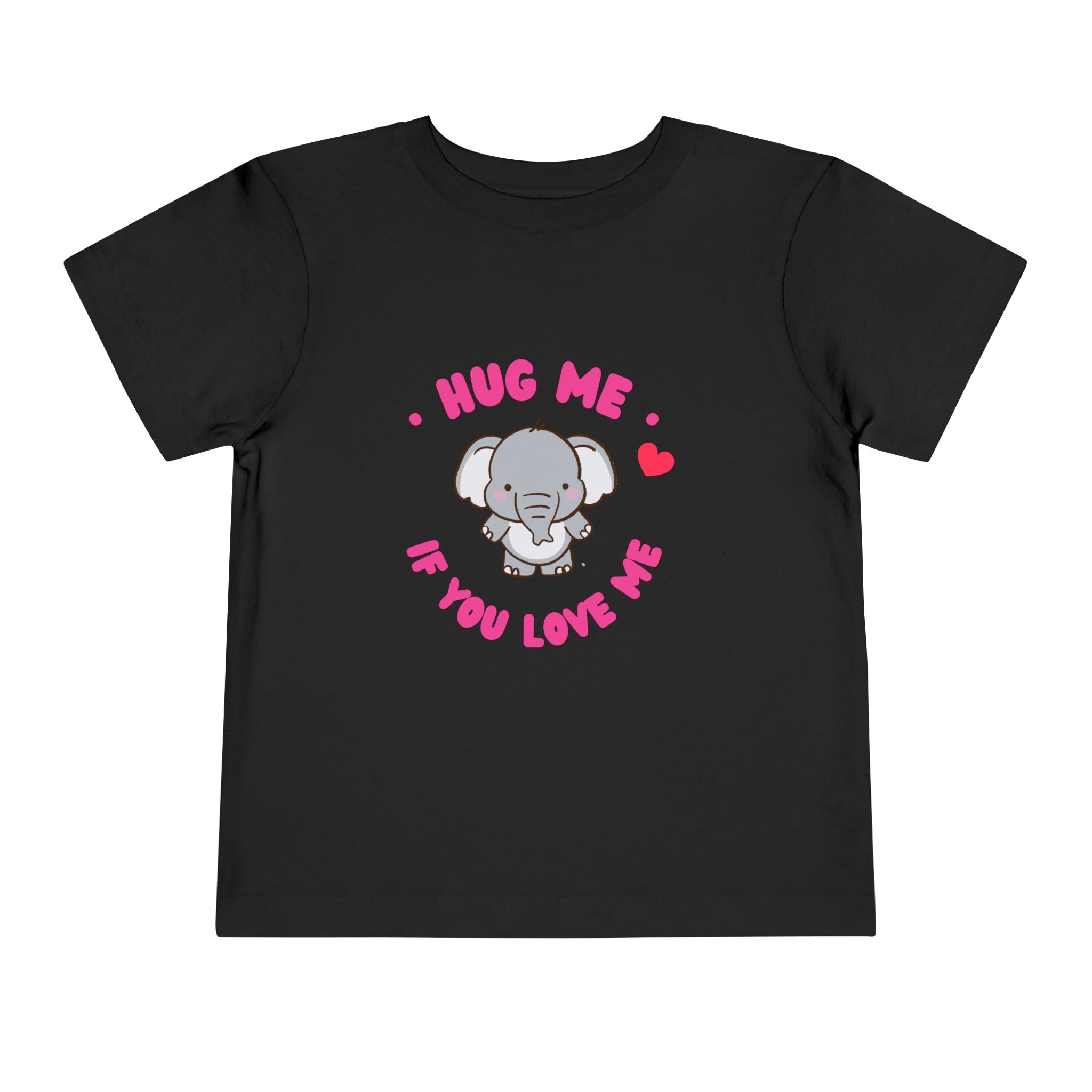 Cute Toddler Tee with Elephant Design - Perfect Gift for Birthdays, Playdates, or Library Visits, Hug Me If You Love Me, Kids Apparel, [...]