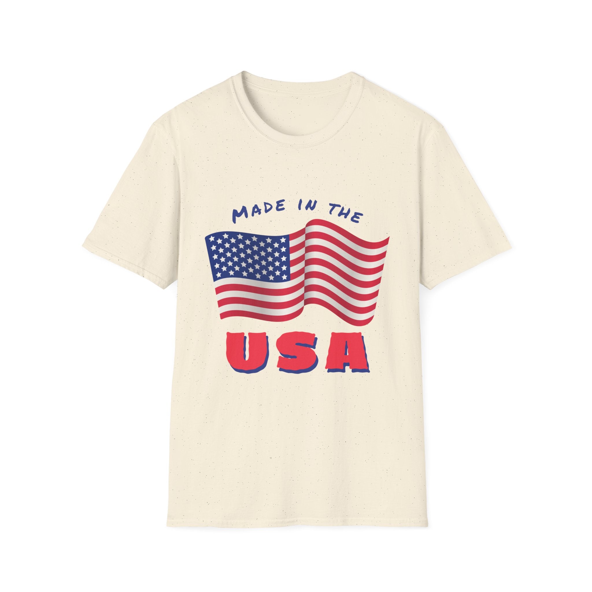 Patriotic Unisex T-Shirt, USA Flag Tee, Made in the USA Shirt, Independence Day Apparel, Gift for Veterans, Casual Wear