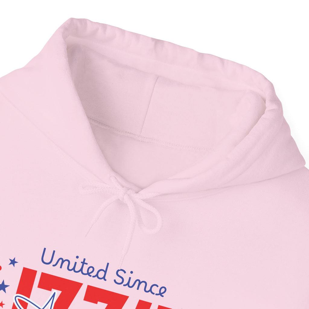 Patriotic Hooded Sweatshirt - United Since 1774, Unisex Pullover, 4th of July Gift, Cozy Fall Apparel, Red White Blue Hoodie