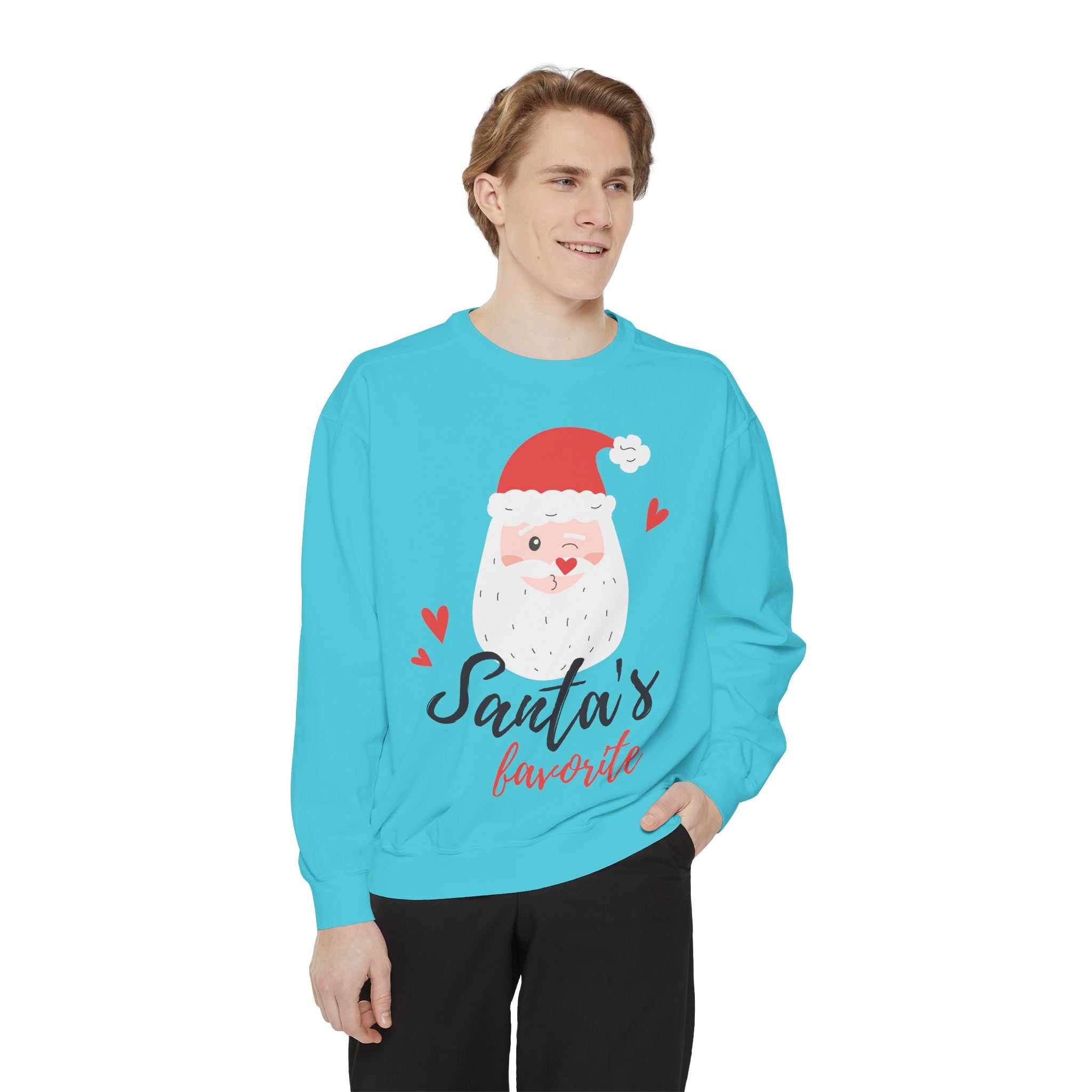 Santa's Favorite Sweatshirt, Holiday Apparel, Gift for Christmas, Unisex Pullover, Festive Sweater, Cozy Sweatshirt