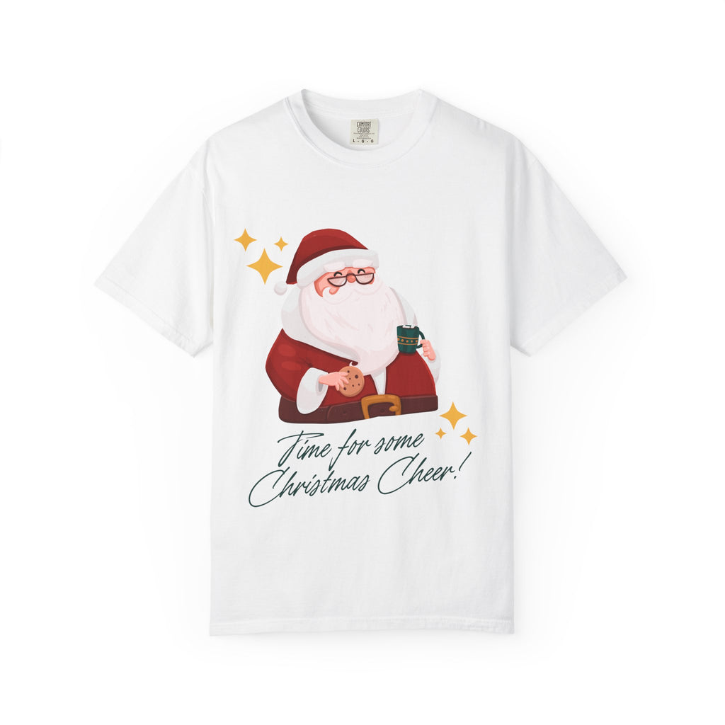 Festive Christmas T-Shirt, Holiday Apparel, Santa Graphic Tee, Unisex Christmas Gift, Seasonal Outfit, Cheerful Holiday Wear