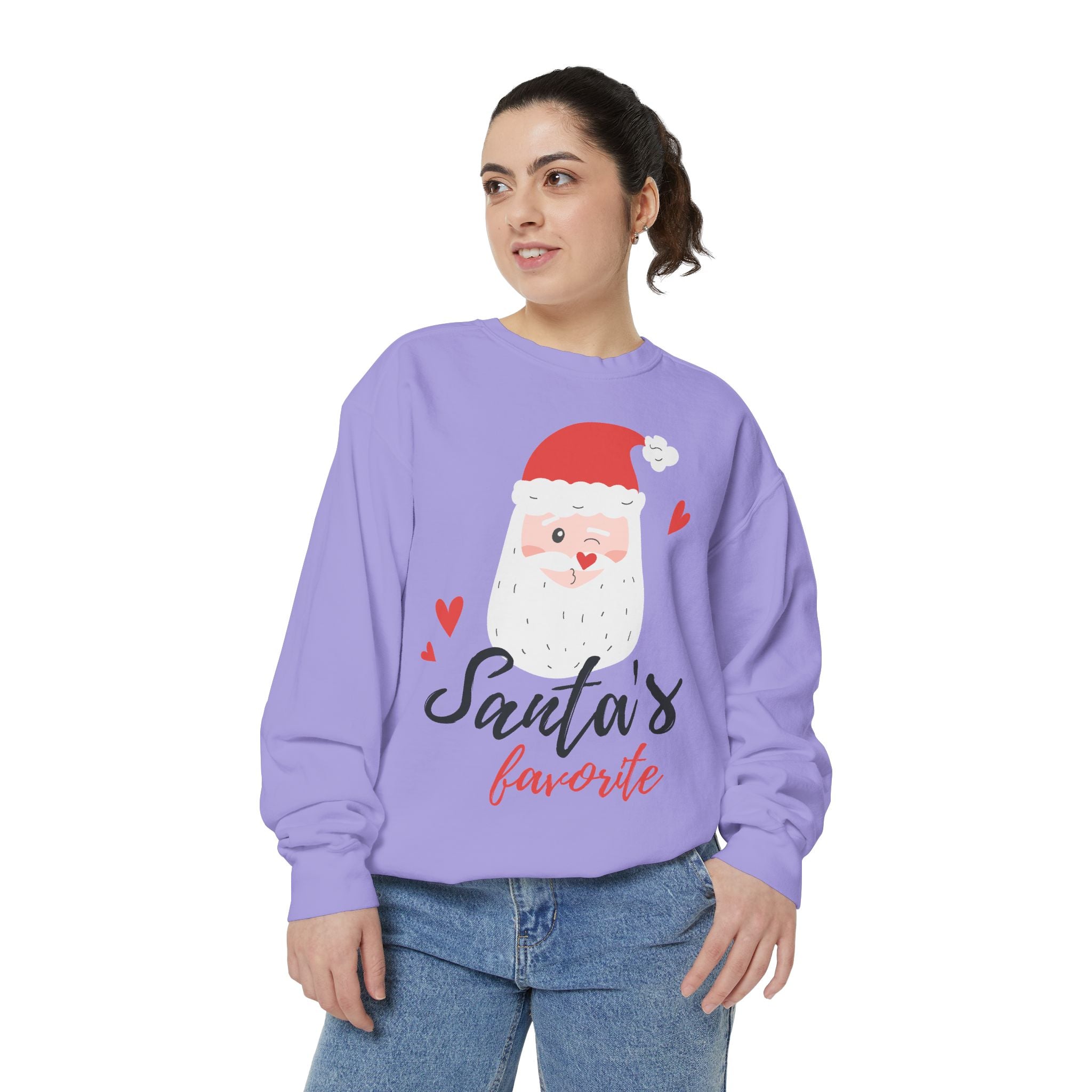Santa's Favorite Sweatshirt, Holiday Apparel, Gift for Christmas, Unisex Pullover, Festive Sweater, Cozy Sweatshirt