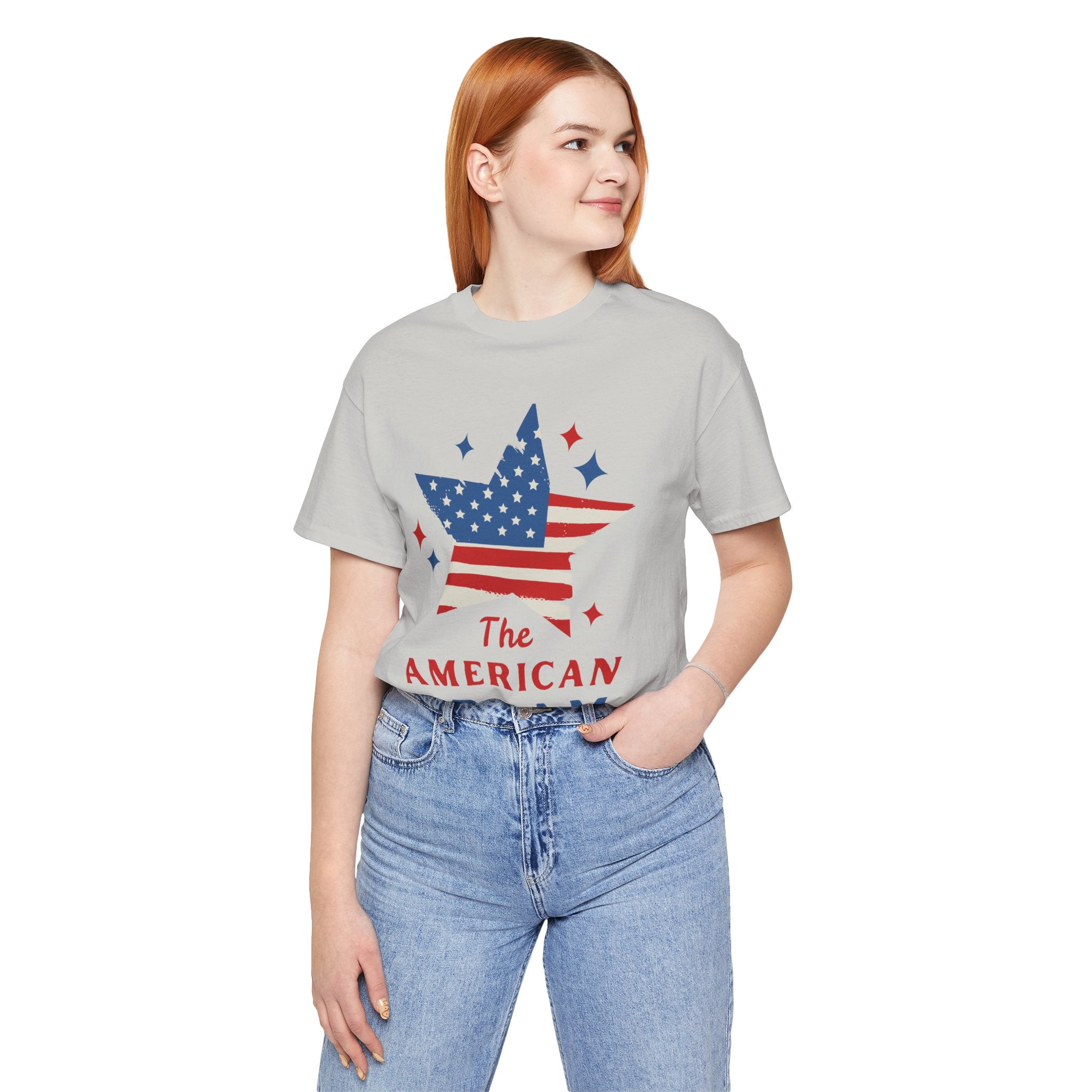Patriotic T-Shirt, Independence Day Tee, American Dream Shirt, 4th of July Outfit, Stars and Stripes Tee Shirt