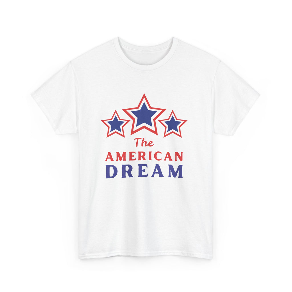 American Dream Graphic Tee, Patriotic Shirt, Unisex Cotton T-Shirt, Fourth of July Gift, Summer Casual Wear, Vintage Star Design