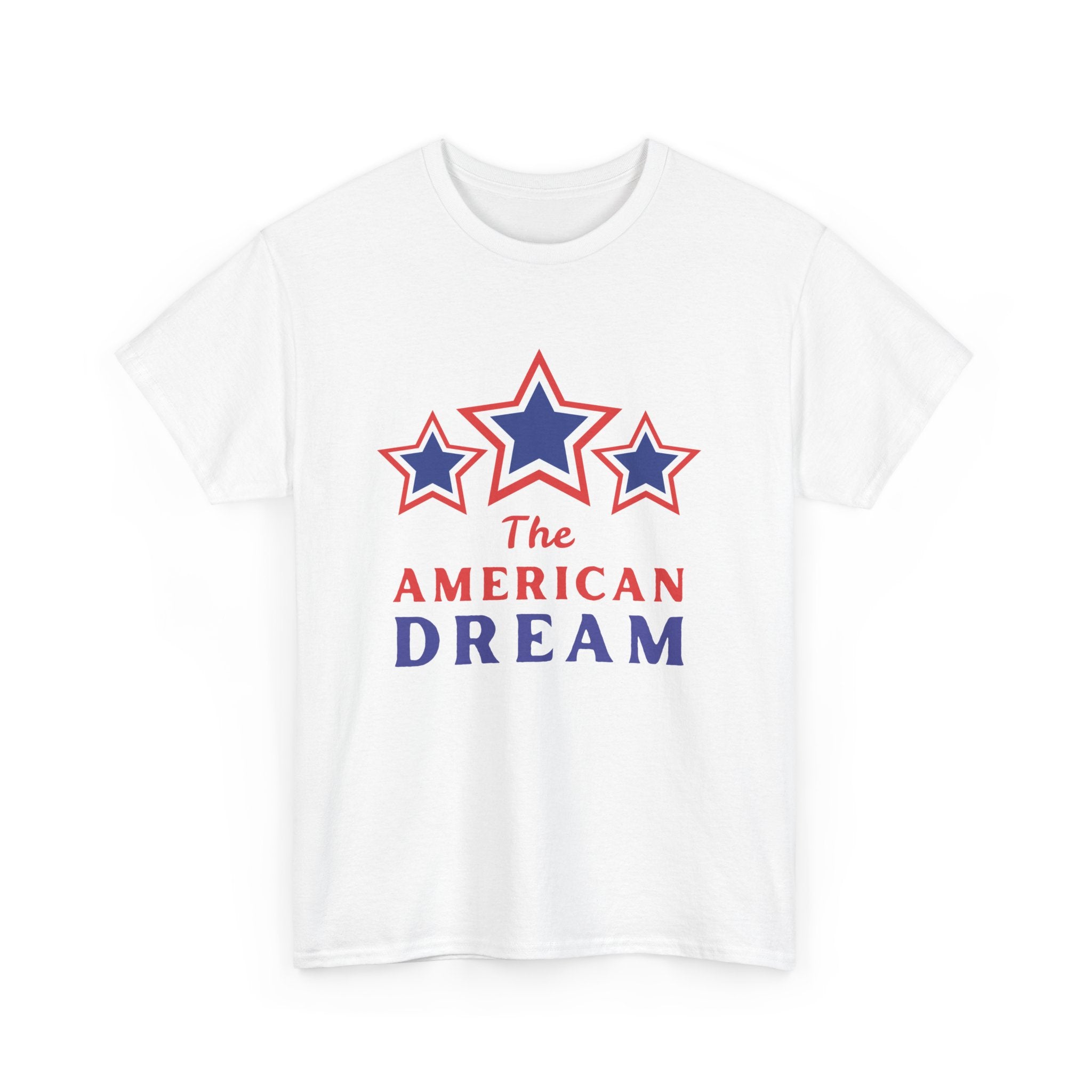 American Dream Graphic Tee, Patriotic Shirt, Unisex Cotton T-Shirt, Fourth of July Gift, Summer Casual Wear, Vintage Star Design