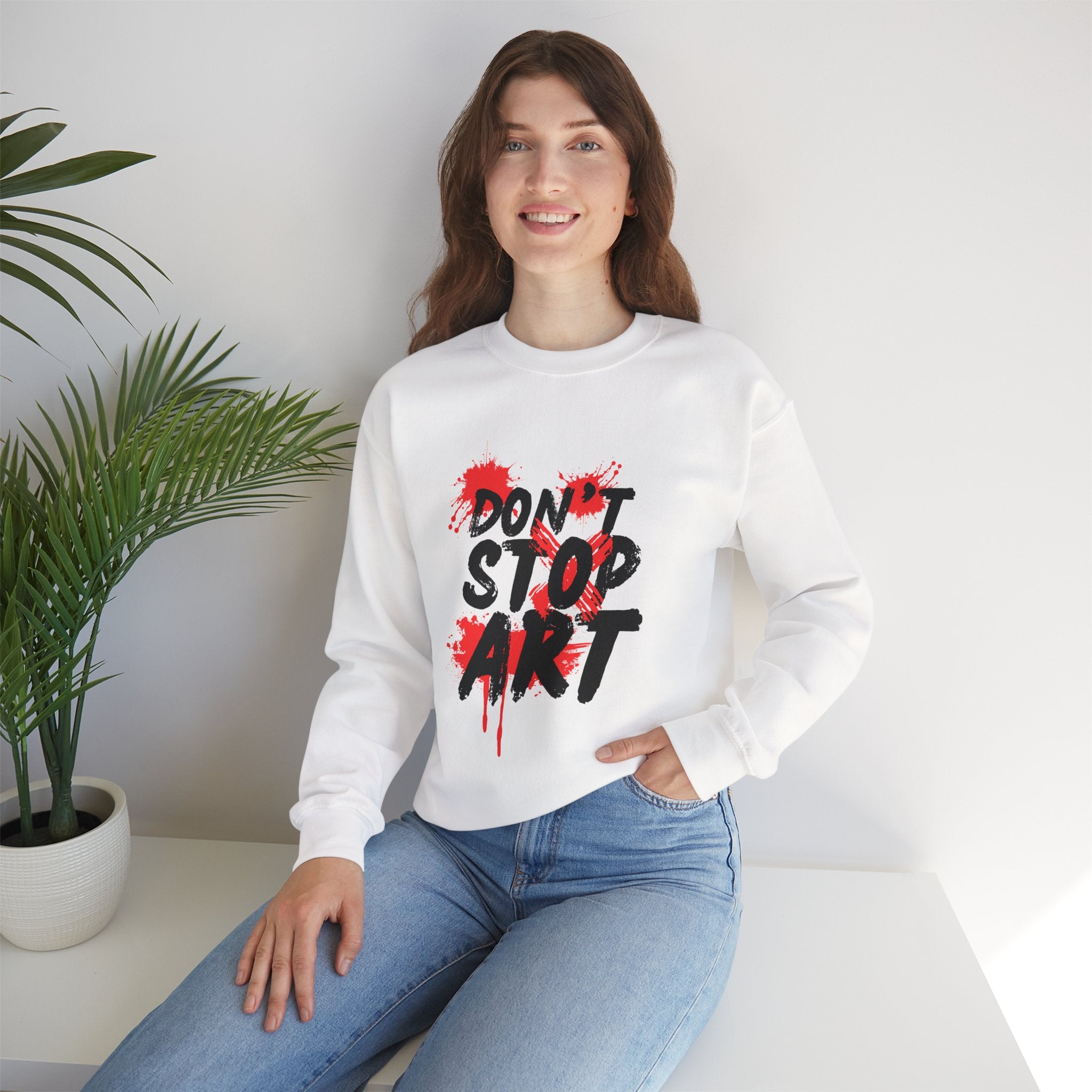 Artistic Crewneck Sweatshirt | Cozy Gift for Artists, Creative Apparel, Unique Statement Piece, Casual Wear, Everyday Comfort