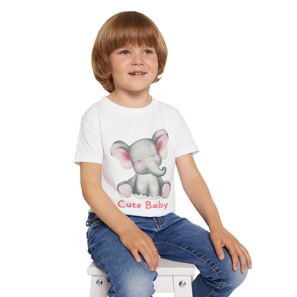 Cute Baby Elephant Toddler T-shirt, Preschool, Baby Shower Gift, Toddler Apparel, Kids Birthday, Cute Animal Clothing