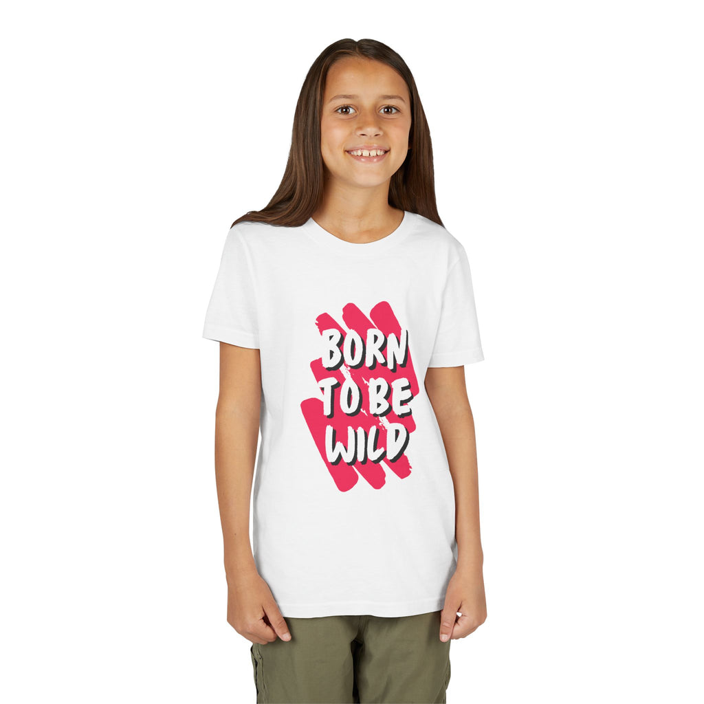 Youth Short Sleeve Tee - Born to Be Wild, Adventure Tee, Kids Casual Shirt, Summer Vibes, Birthday Gift, Fun Playwear