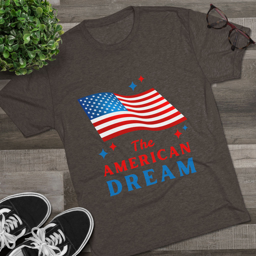 American Dream Unisex Crew Tee, Patriotic Shirt, Independence Day Tee, Casual Summer Top, Gift for Proud Americans