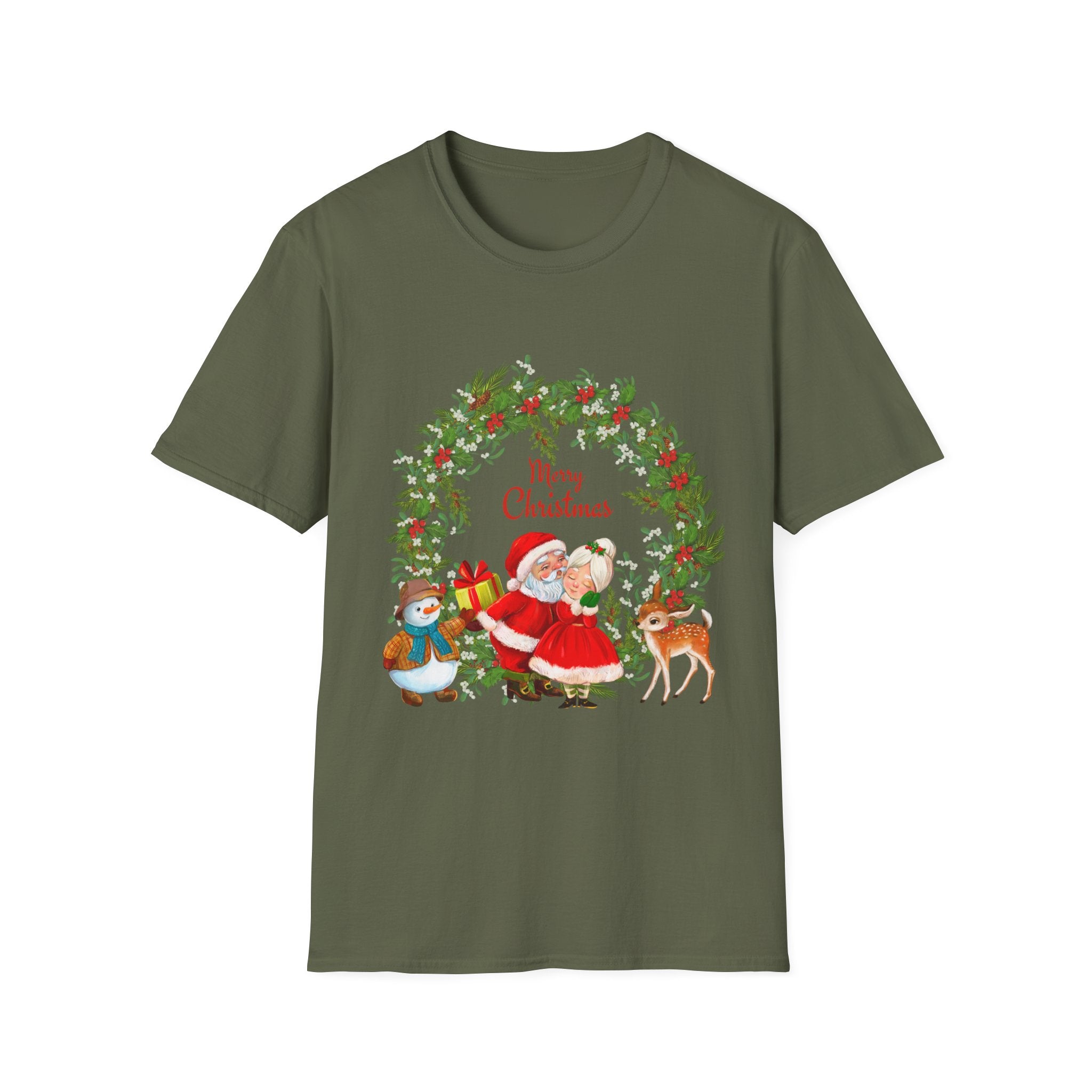 Merry Christmas Unisex T-Shirt, Festive Holiday Tee, Christmas Gift, Family Gathering Apparel, Winter Celebration Wear