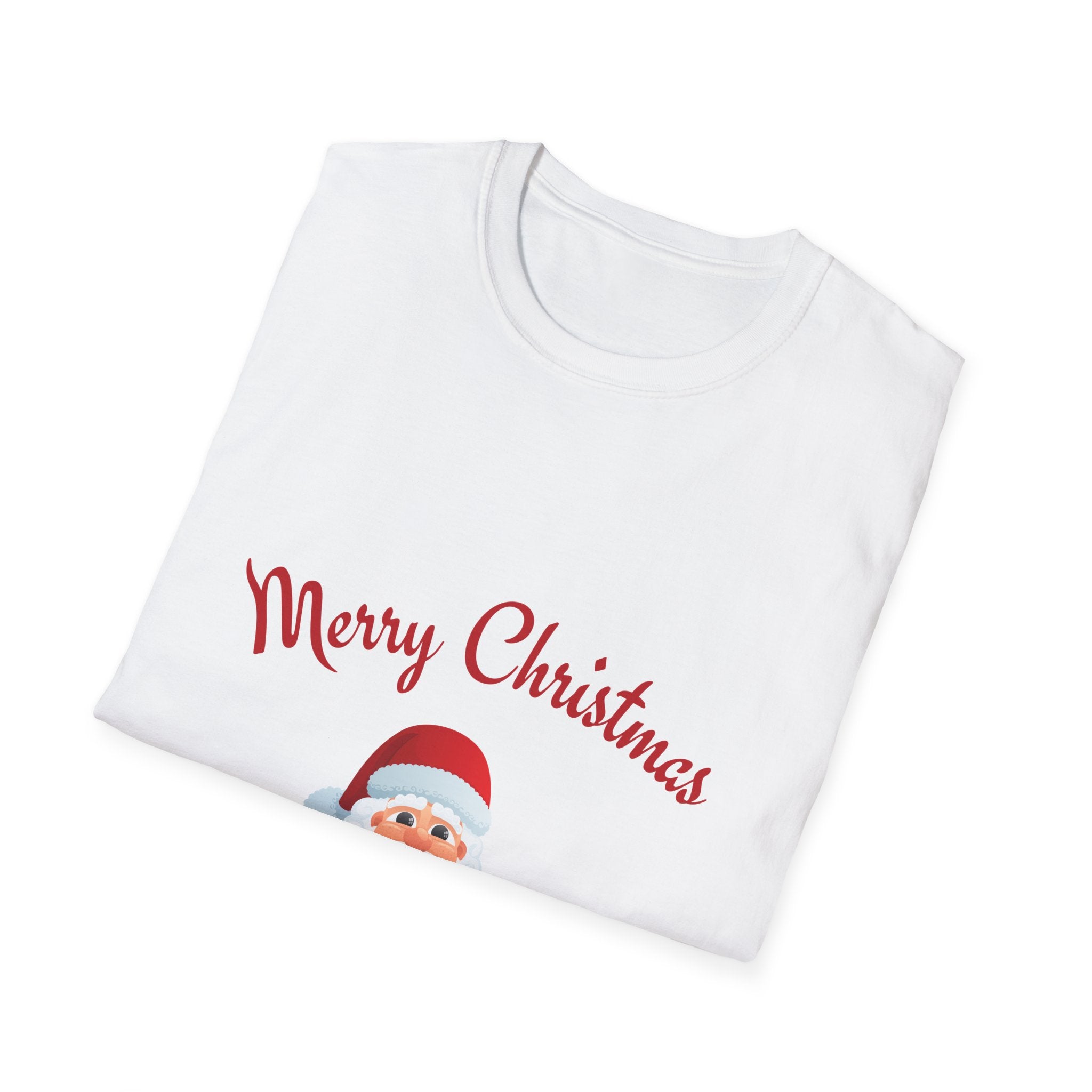 Merry Christmas Santa T-Shirt, Holiday Tee, Unisex Christmas Top, Festive Shirt, Gift for Him/Her, Family Reunion Apparel