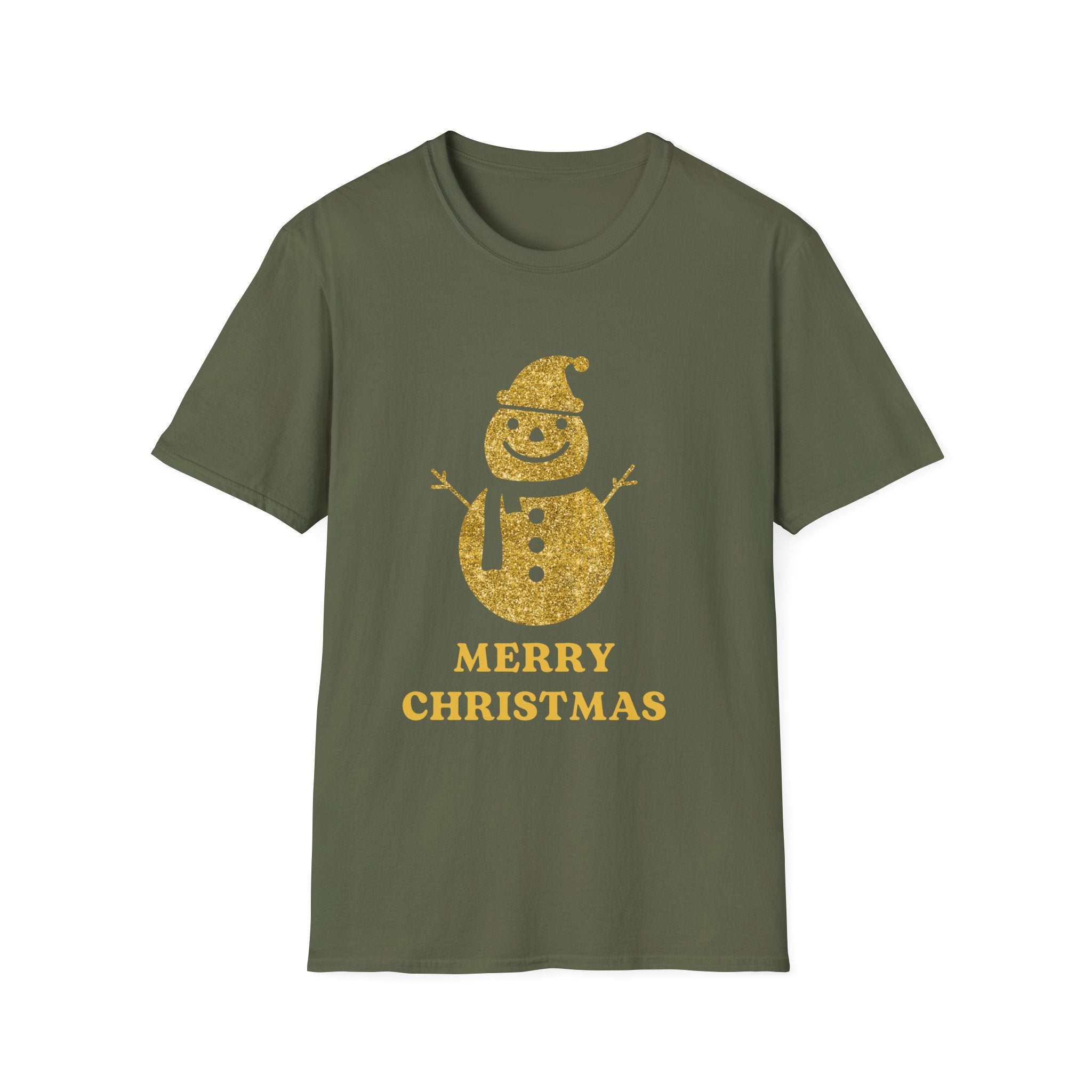 Merry Christmas Snowman T-Shirt, Unisex Holiday Tee, Festive Christmas Gifts, Winter Apparel, Comfortable Crewneck, Cute Seasonal Top