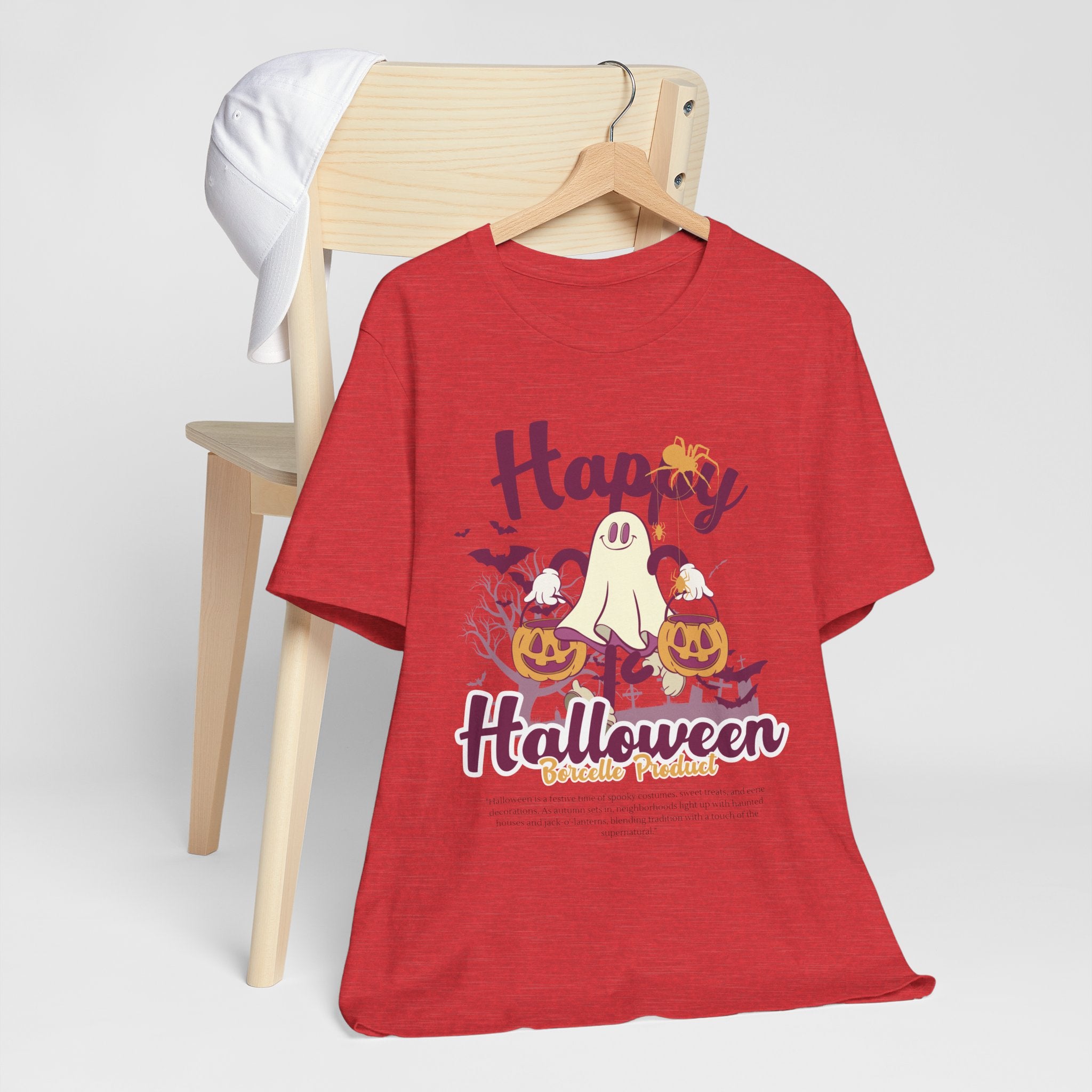 Halloween Unisex T-Shirt, Cute Ghost Tee, Fall Apparel, Kids Halloween Costume, Spooky Season Shirt, Trick or Treat Gift