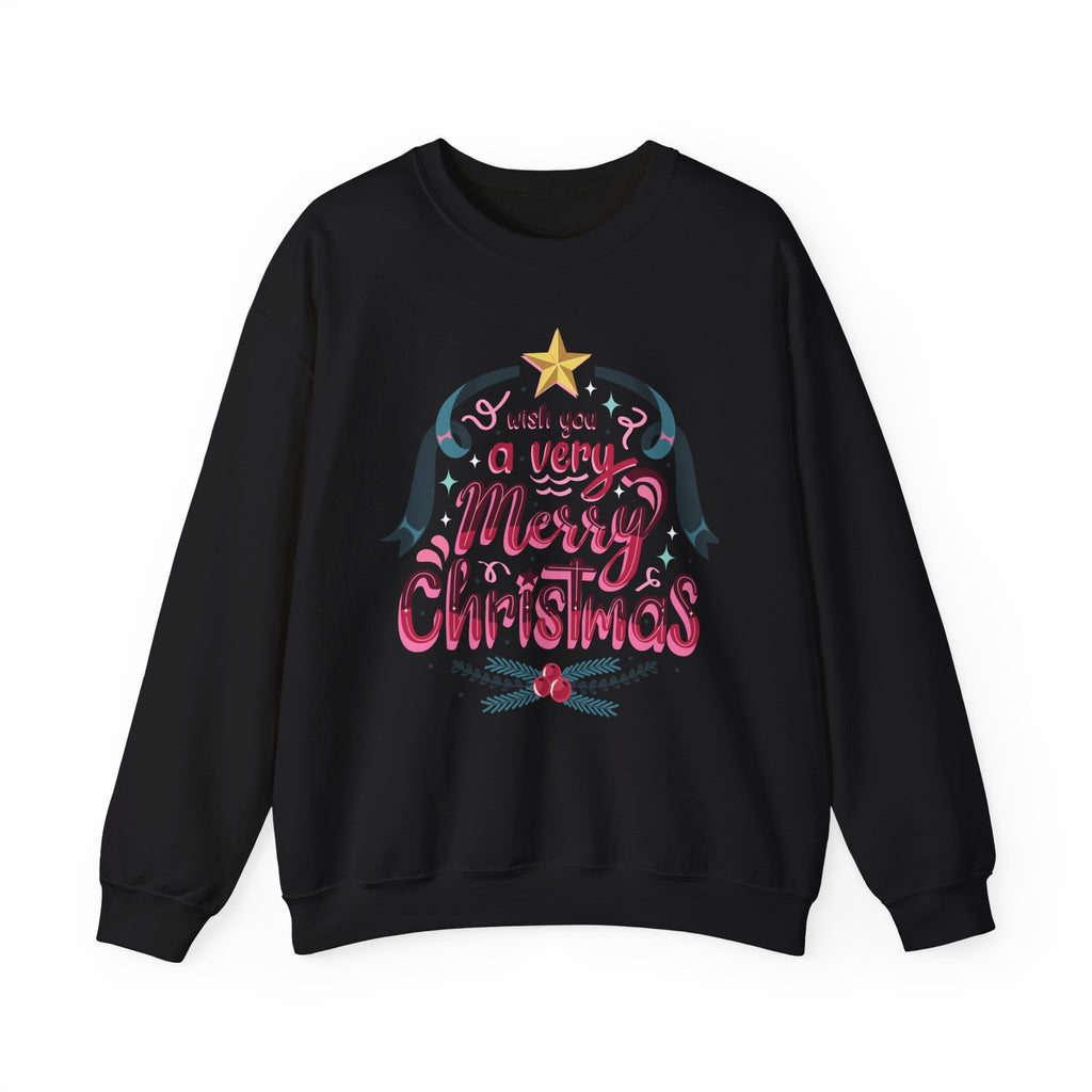 Merry Christmas Sweatshirt, Cozy Holiday Apparel, Unisex Christmas Gift, Festive Crewneck, Winter Wardrobe Essential