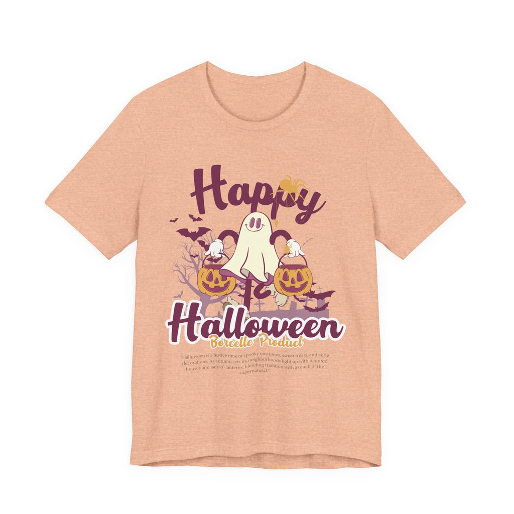 Halloween Unisex T-Shirt, Cute Ghost Tee, Fall Apparel, Kids Halloween Costume, Spooky Season Shirt, Trick or Treat Gift
