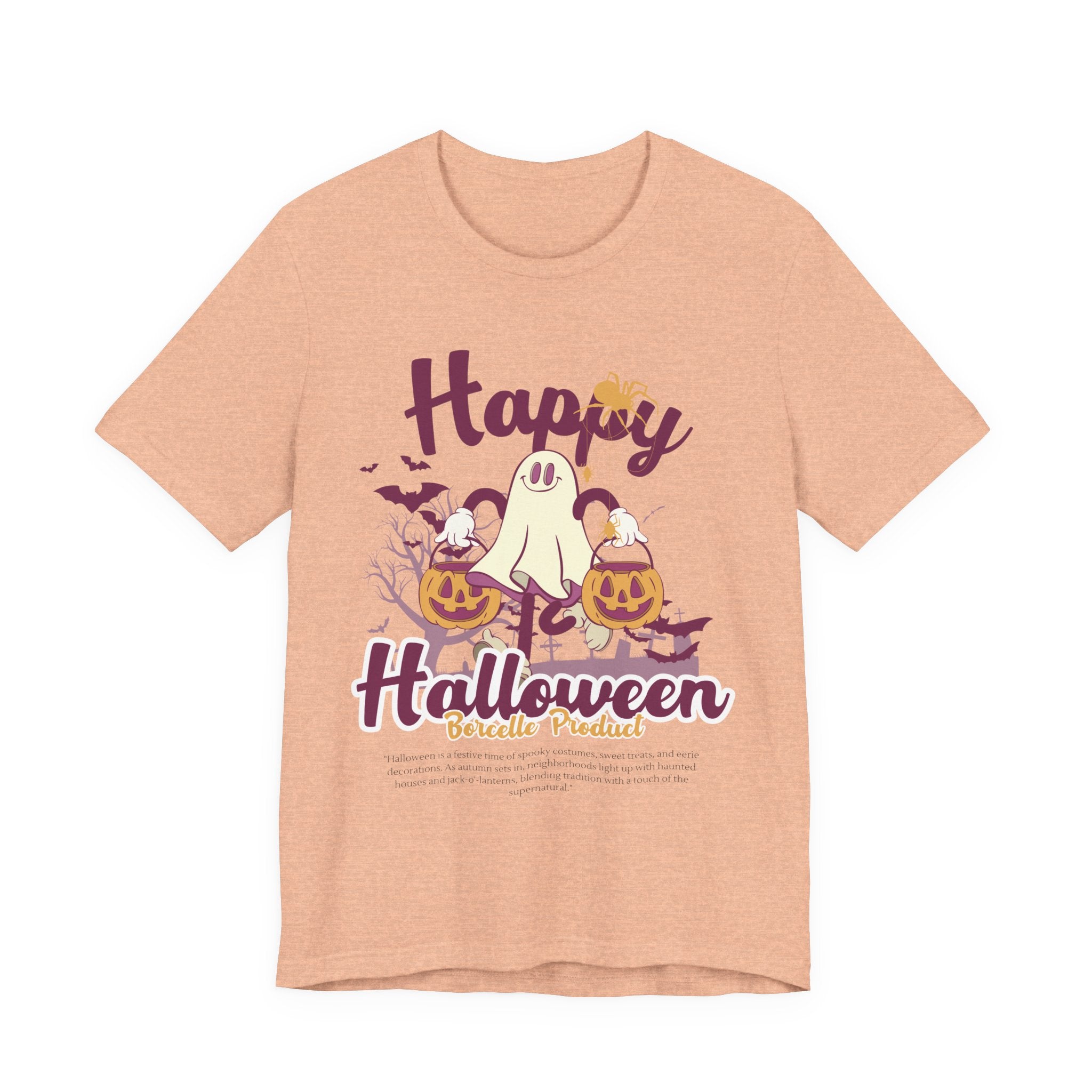 Halloween Unisex T-Shirt, Cute Ghost Tee, Fall Apparel, Kids Halloween Costume, Spooky Season Shirt, Trick or Treat Gift