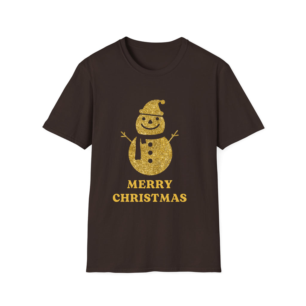 Merry Christmas Snowman T-Shirt, Unisex Holiday Tee, Festive Christmas Gifts, Winter Apparel, Comfortable Crewneck, Cute Seasonal Top
