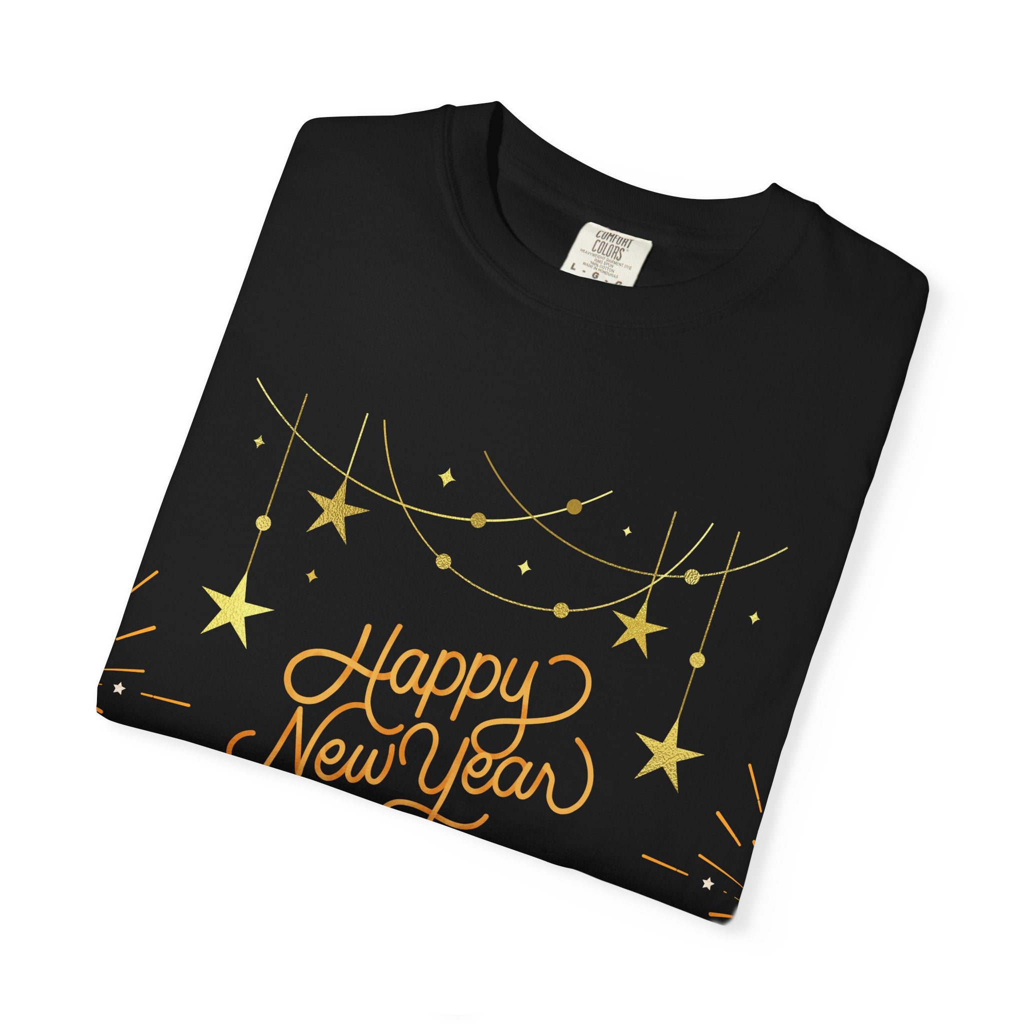 New Year Celebration T-Shirt | Unisex Garment-Dyed Tee with Happy New Year 2026 Design, Festive Apparel, Holiday Gift, Party Wear