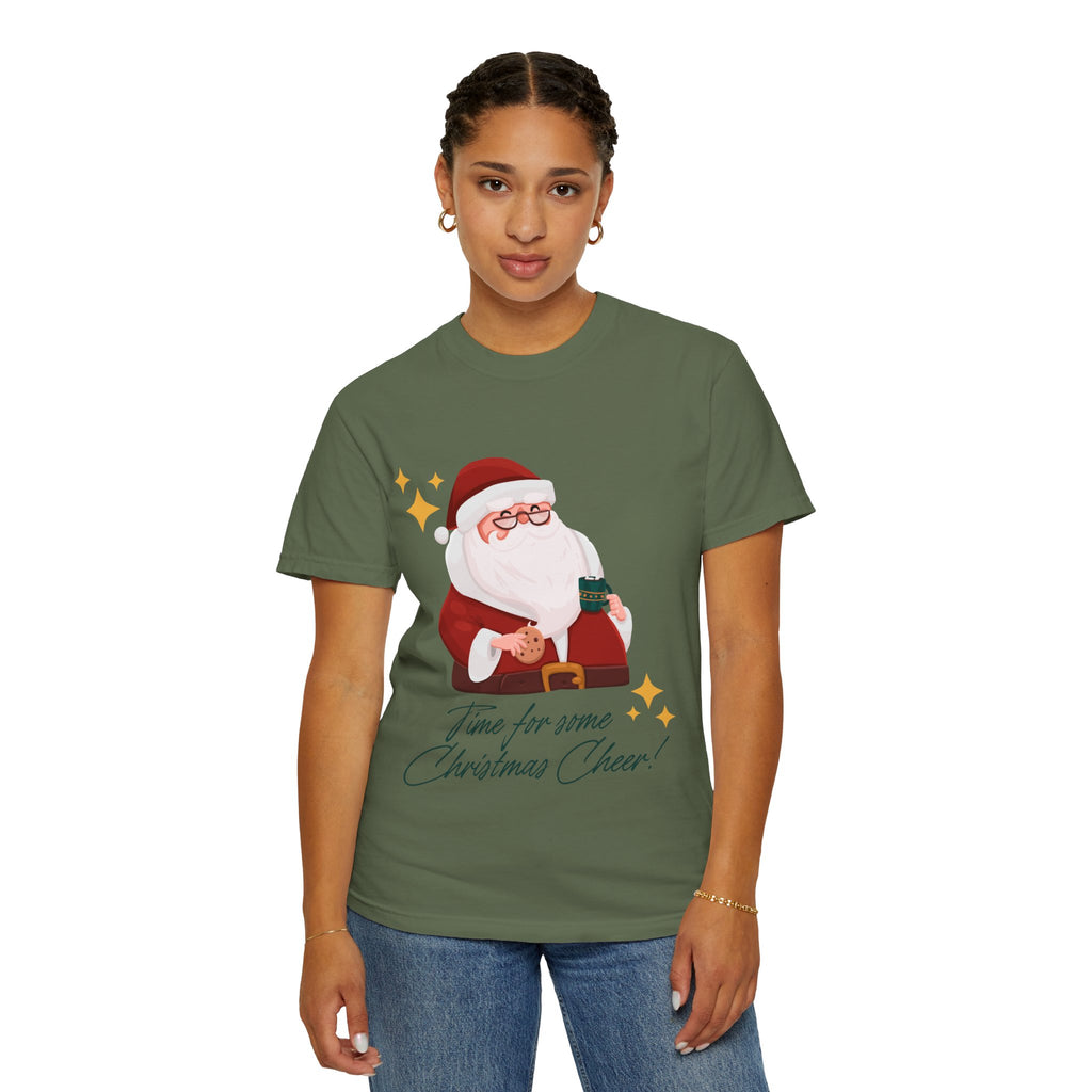 Festive Christmas T-Shirt, Holiday Apparel, Santa Graphic Tee, Unisex Christmas Gift, Seasonal Outfit, Cheerful Holiday Wear