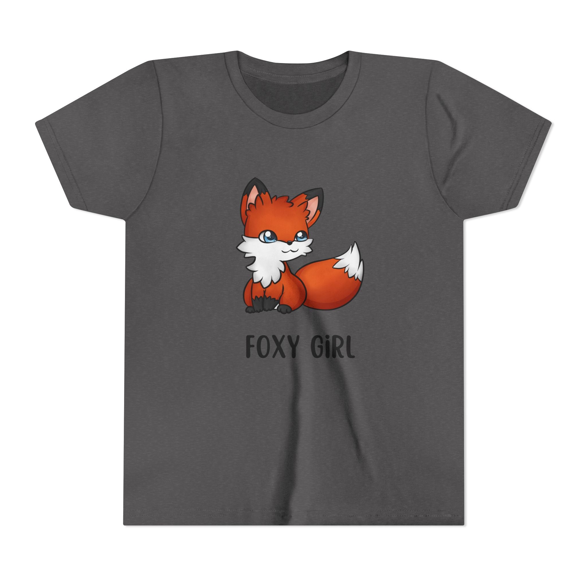 Foxy Girl Youth Tee, Cute Animal Shirt, Kids' Graphic Tee, Fun Fashion, Birthday Gift, Playful Style