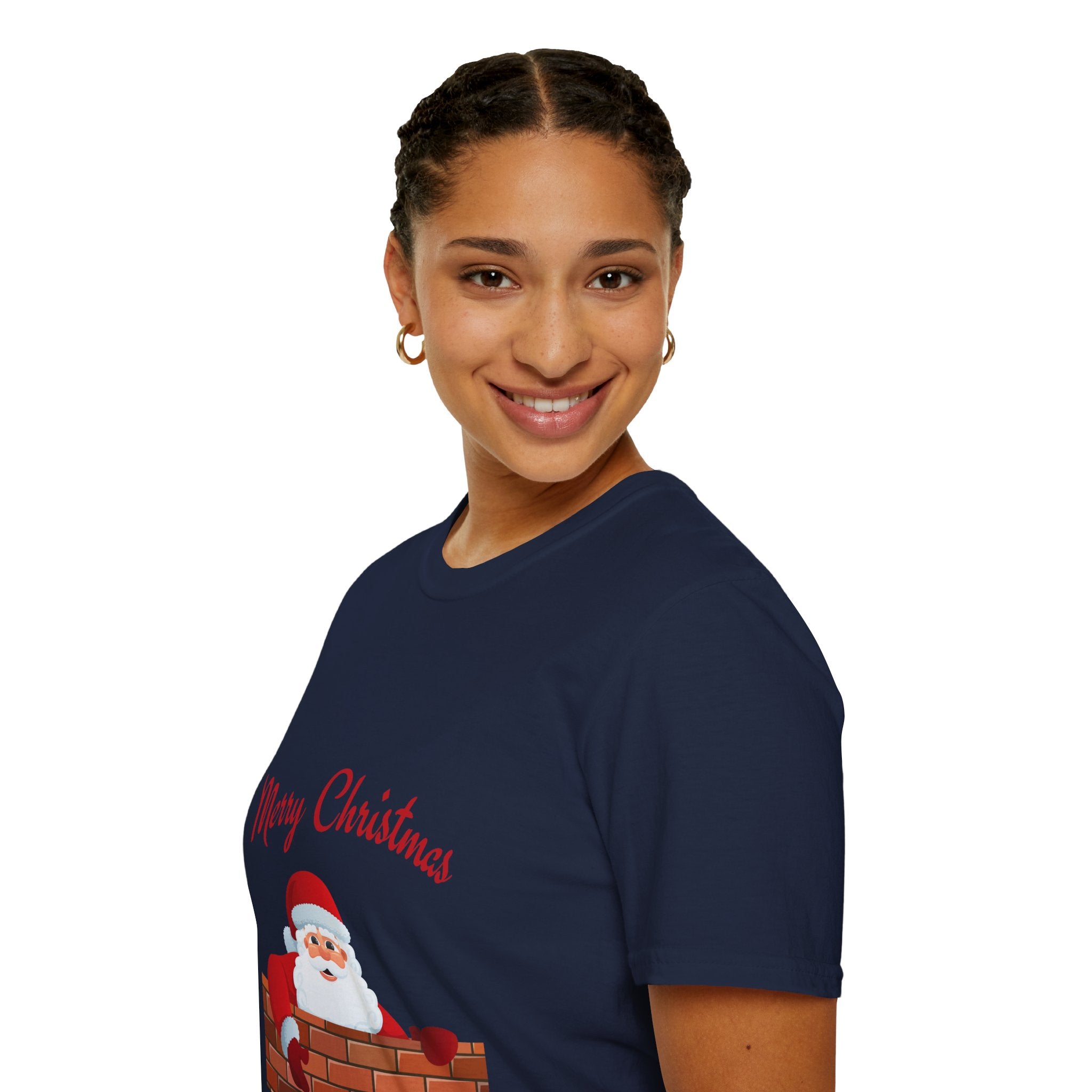 Merry Christmas Santa T-Shirt, Holiday Tee, Unisex Christmas Top, Festive Shirt, Gift for Him/Her, Family Reunion Apparel