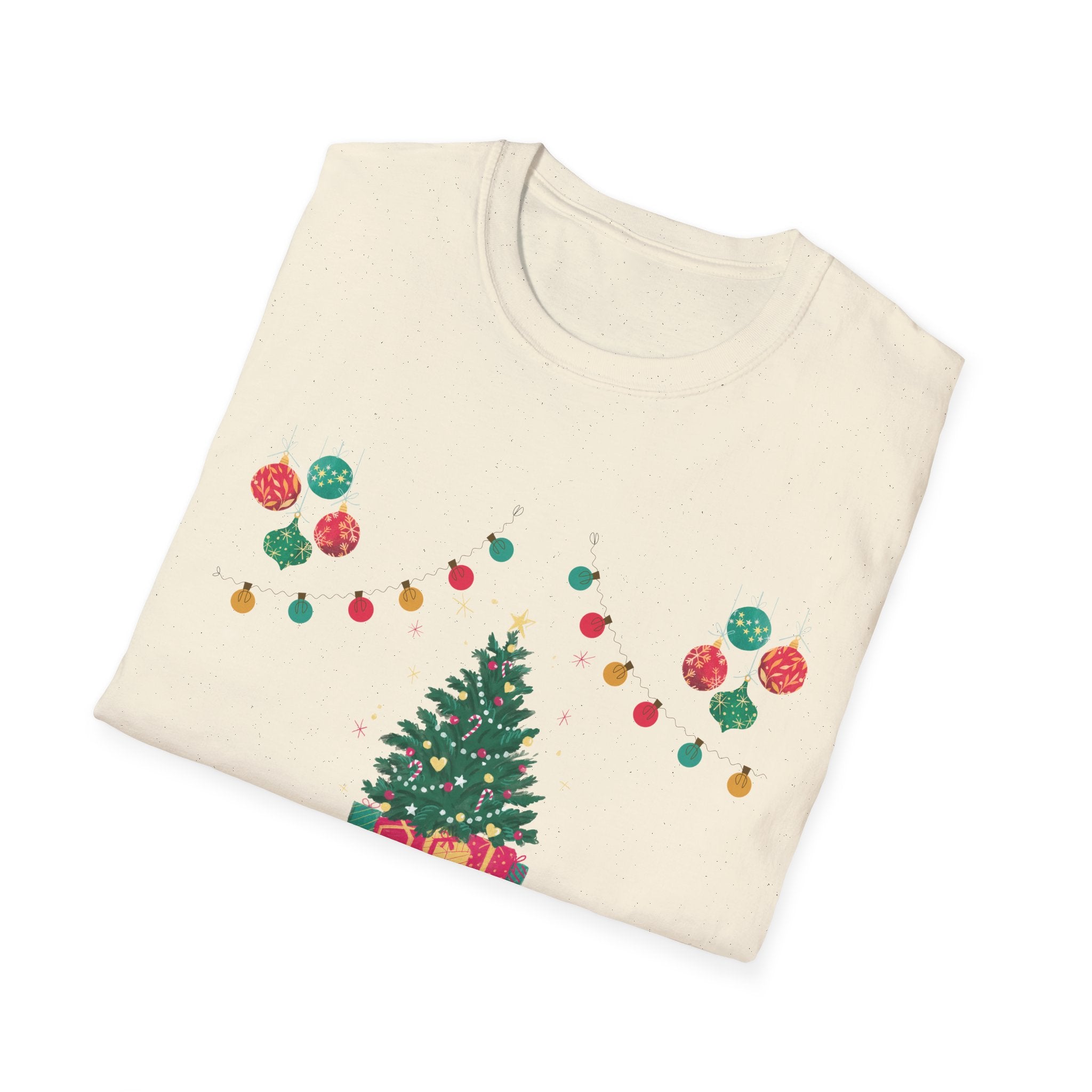 Merry Christmas Unisex T-Shirt, Festive Tee, Holiday Apparel, Winter Gift, Cozy Christmas Style, Unisex Softstyle Shirt